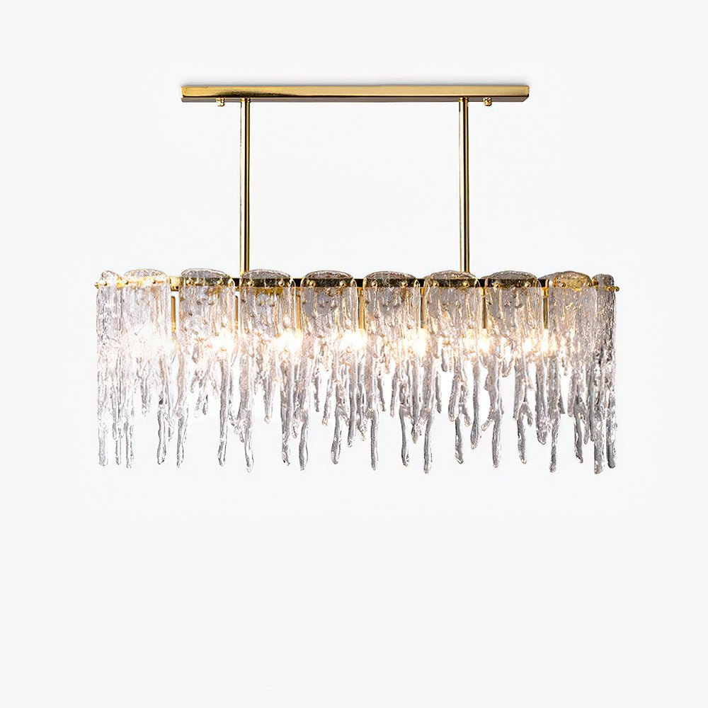 Rectangular Icicle Glass Chandelier - YIOSI