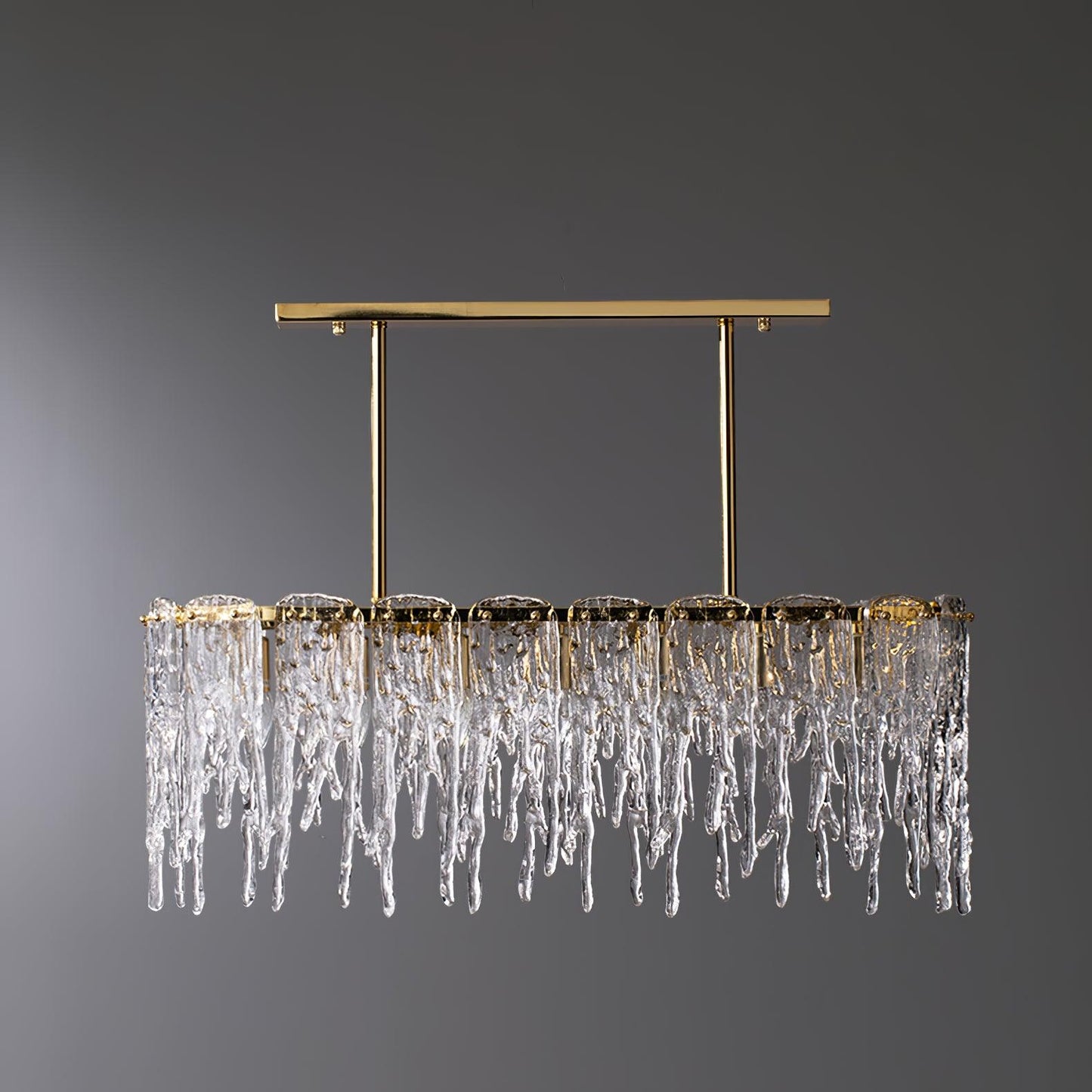 Rectangular Icicle Glass Chandelier - YIOSI
