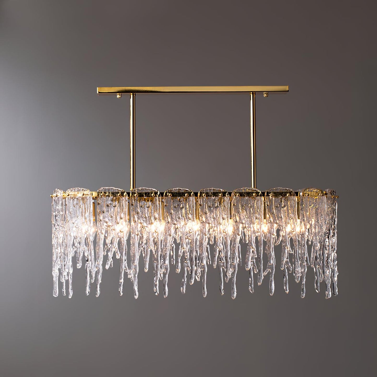 Rectangular Icicle Glass Chandelier - YIOSI