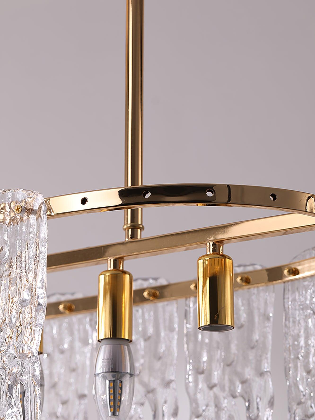 Rectangular Icicle Glass Chandelier - YIOSI