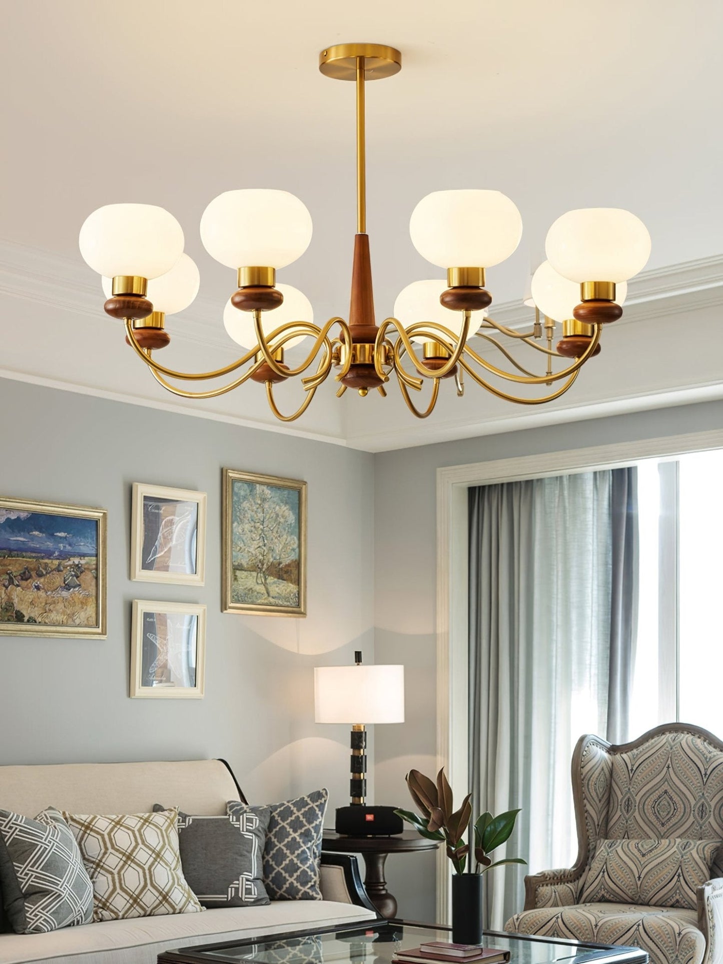 Regency Globe Chandelier - YIOSI