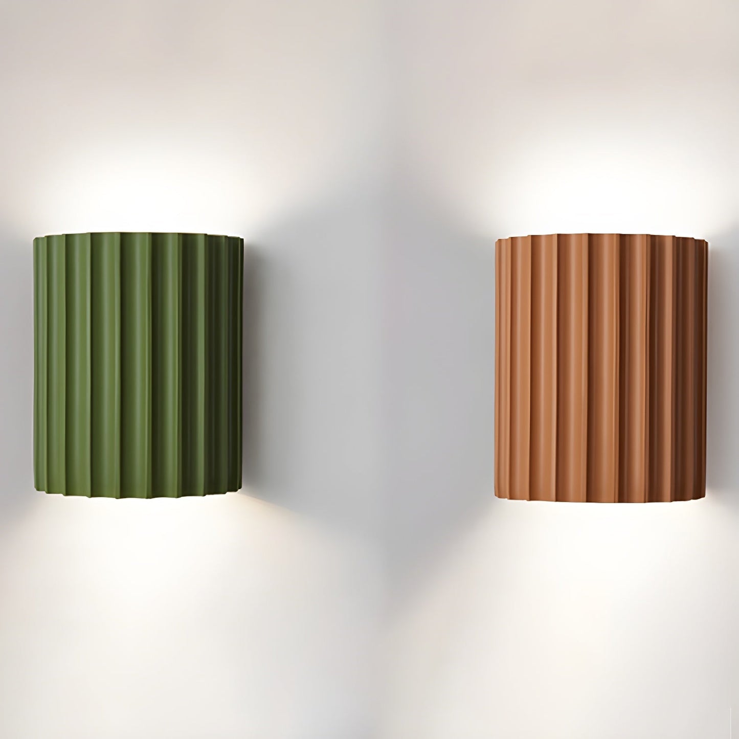 Resin Ribbed Wall Lamp - YIOSI