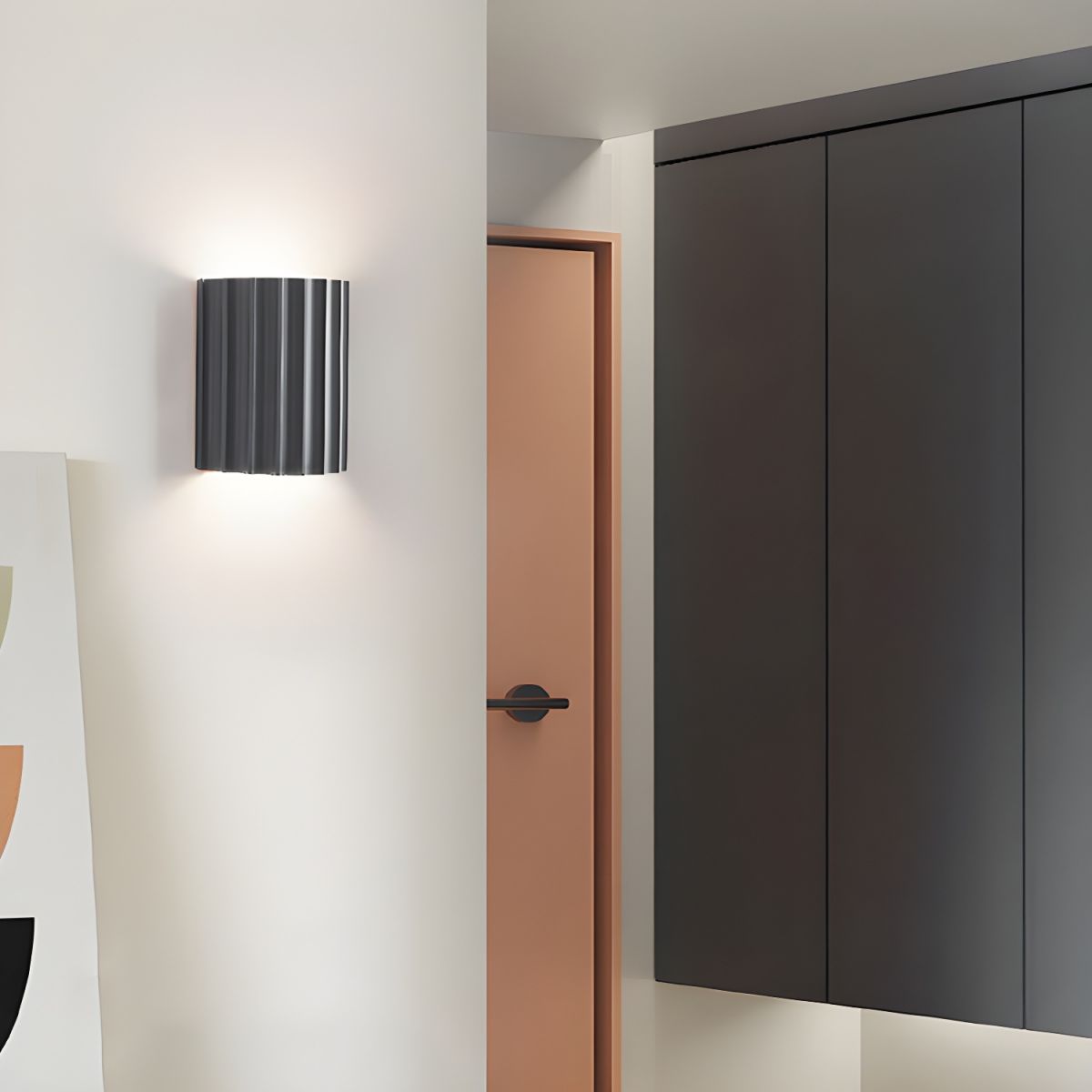 Resin Ribbed Wall Lamp - YIOSI