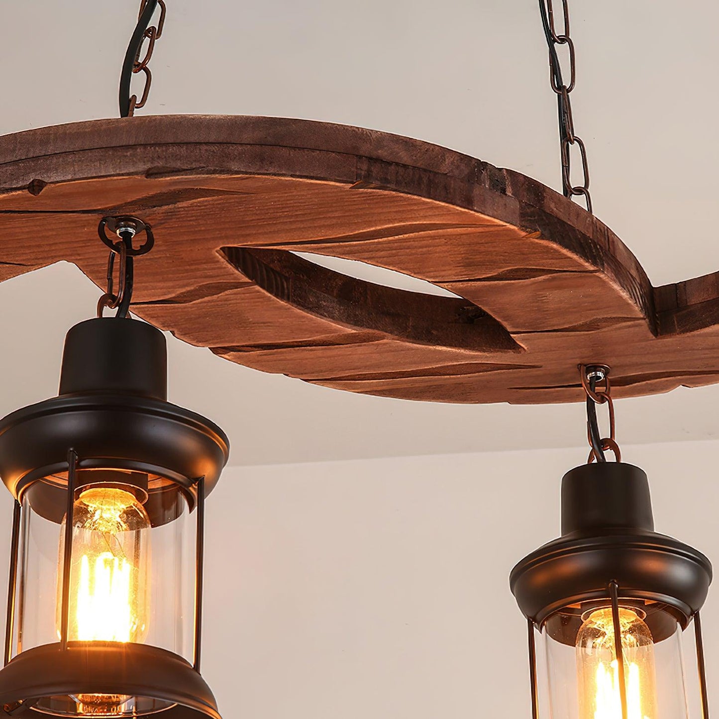 Retro Boat Wood Chandelier - YIOSI