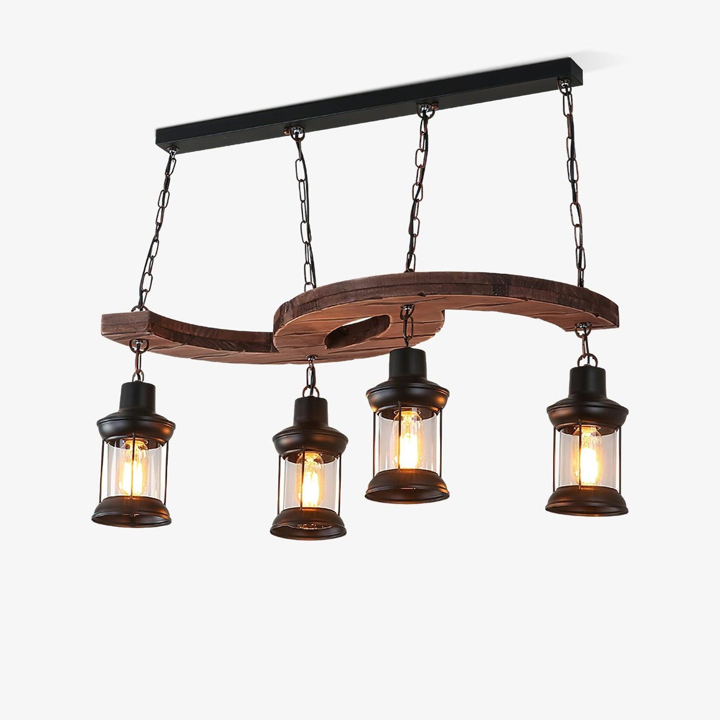 Retro Boat Wood Chandelier - YIOSI