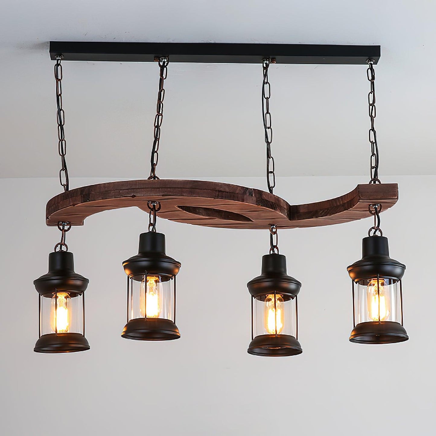 Retro Boat Wood Chandelier - YIOSI