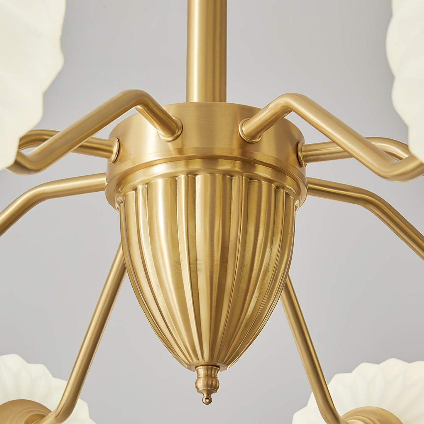 Ribbed Glass Ball Chandelier - YIOSI