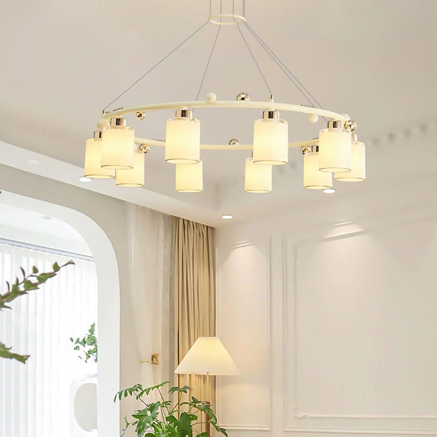 Ring Glass Cup Chandelier - YIOSI