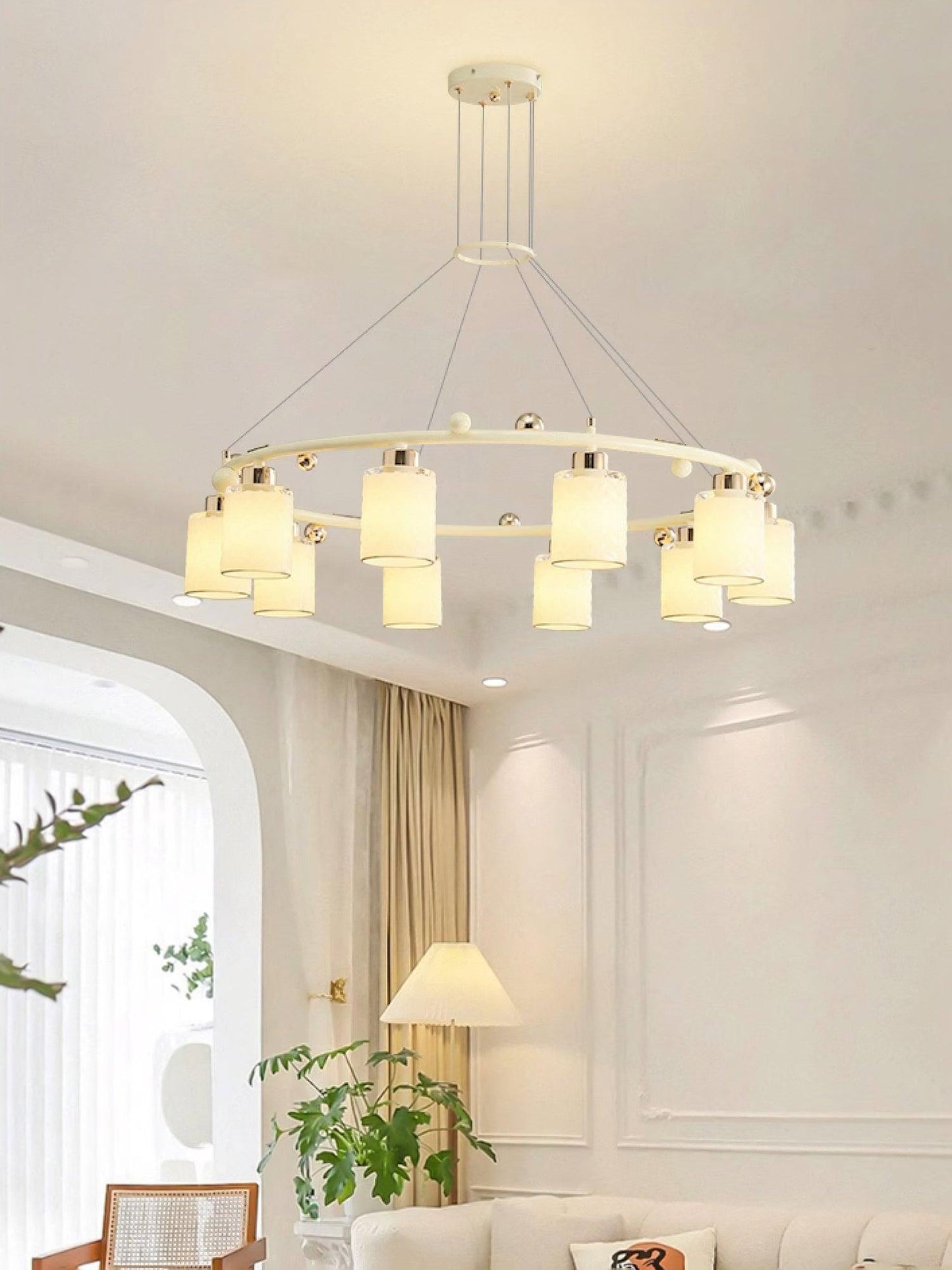 Ring Glass Cup Chandelier - YIOSI