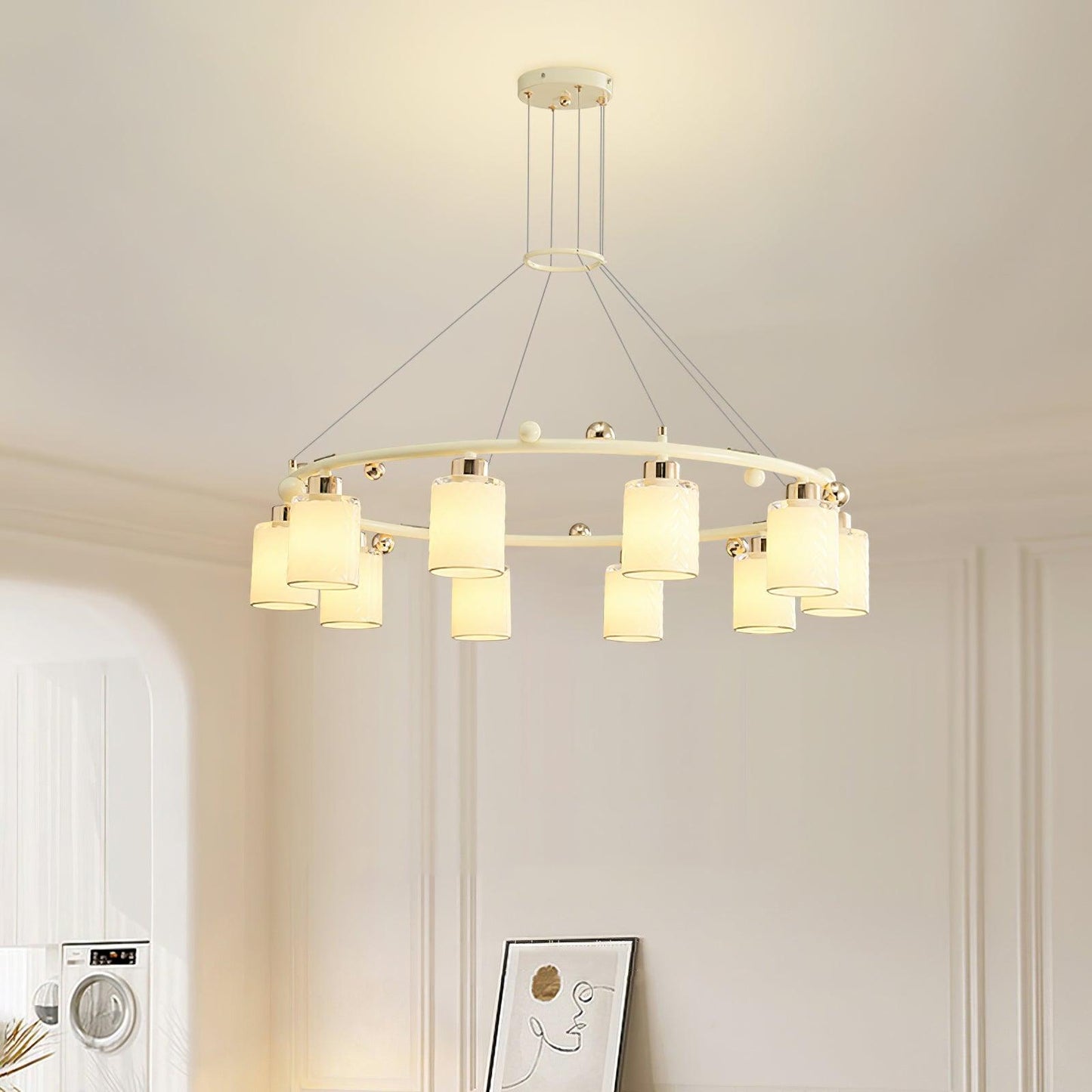 Ring Glass Cup Chandelier - YIOSI