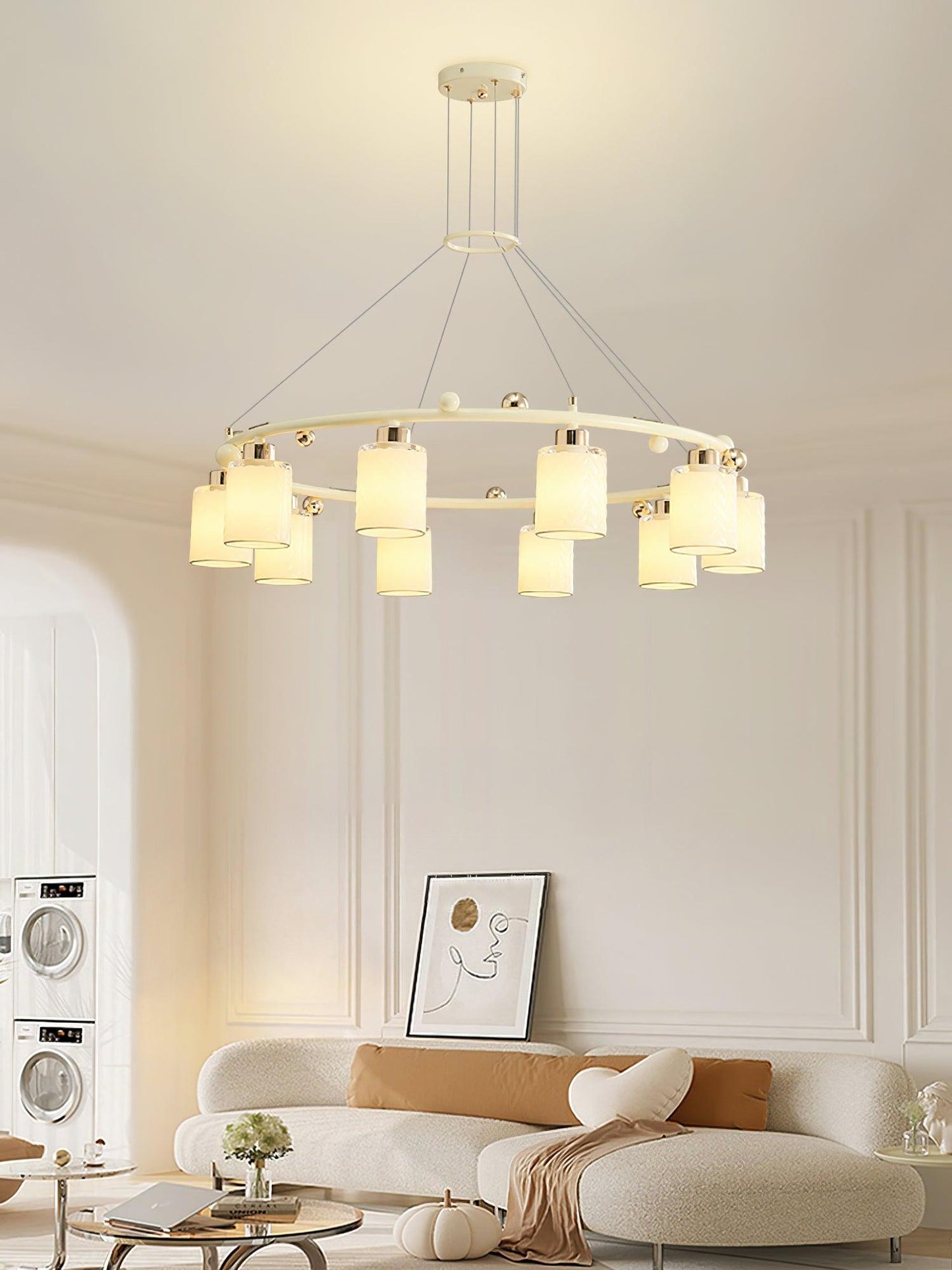 Ring Glass Cup Chandelier - YIOSI