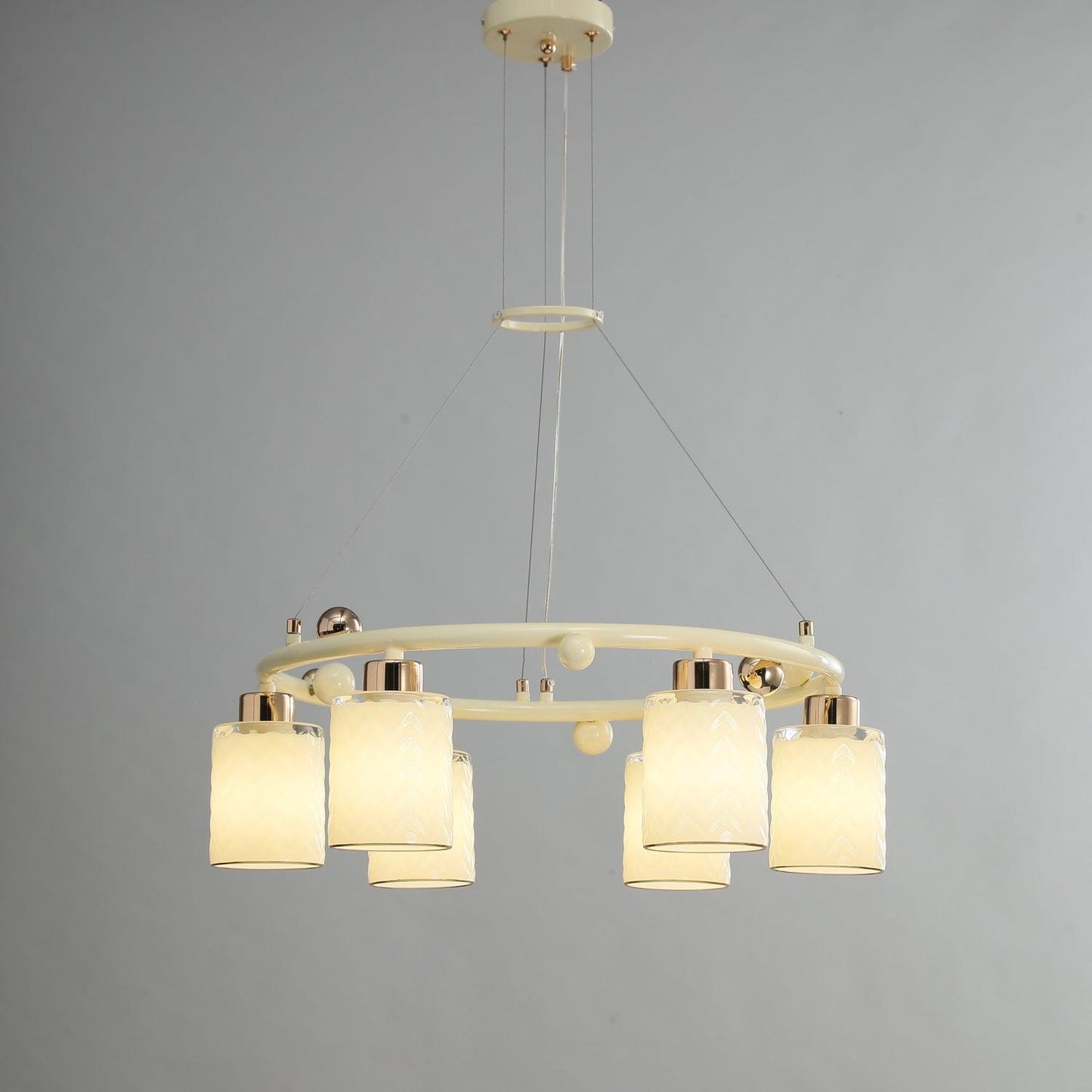 Ring Glass Cup Chandelier - YIOSI