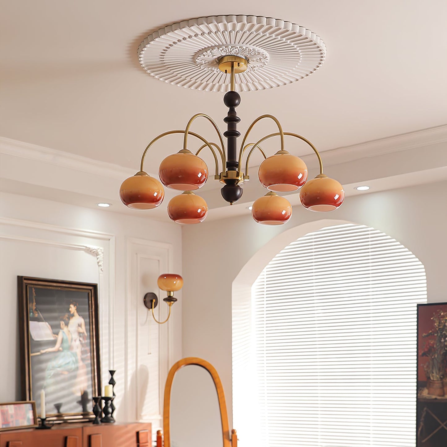 Ripe Persimmon Chandelier - YIOSI