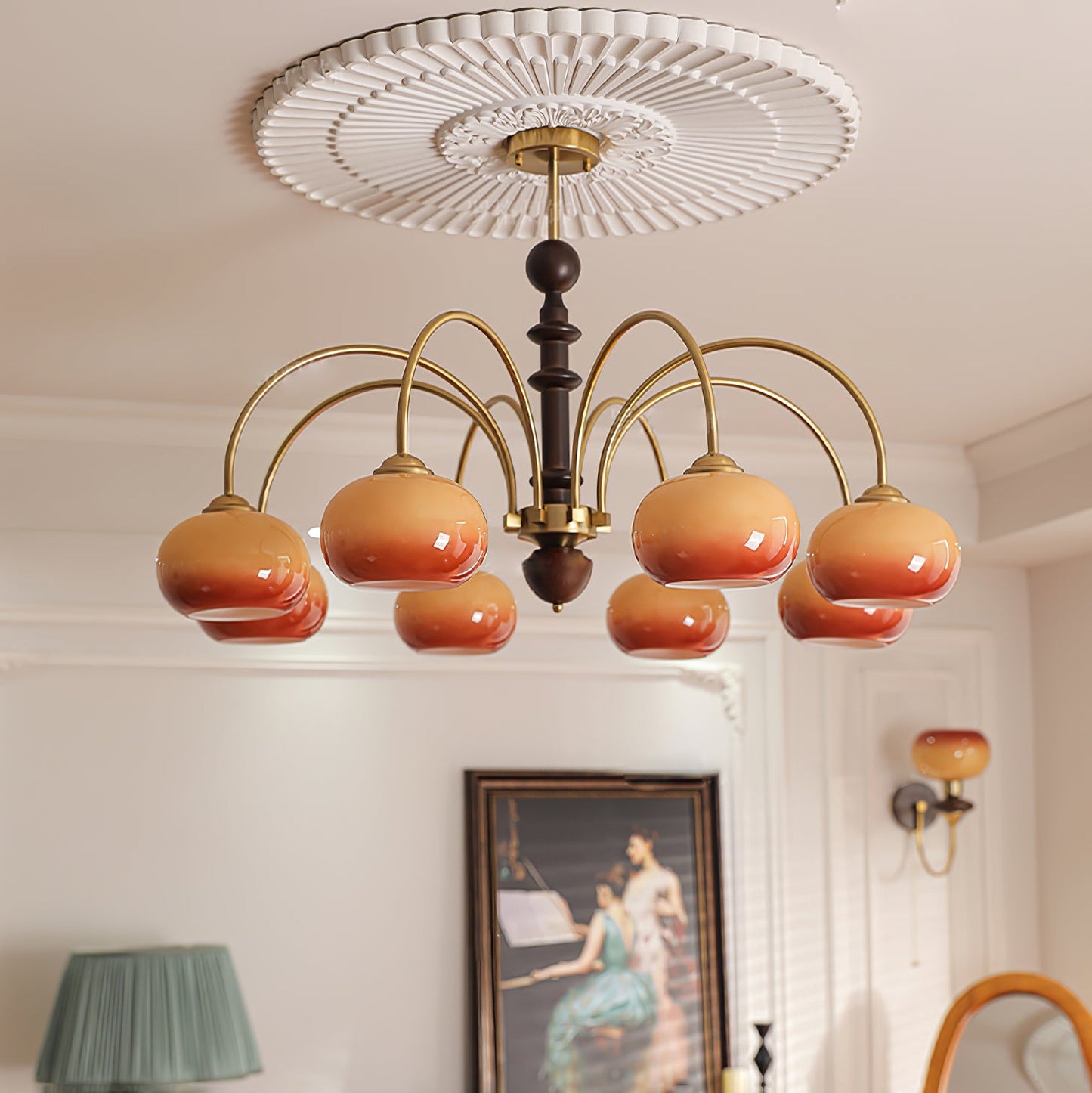 Ripe Persimmon Chandelier - YIOSI