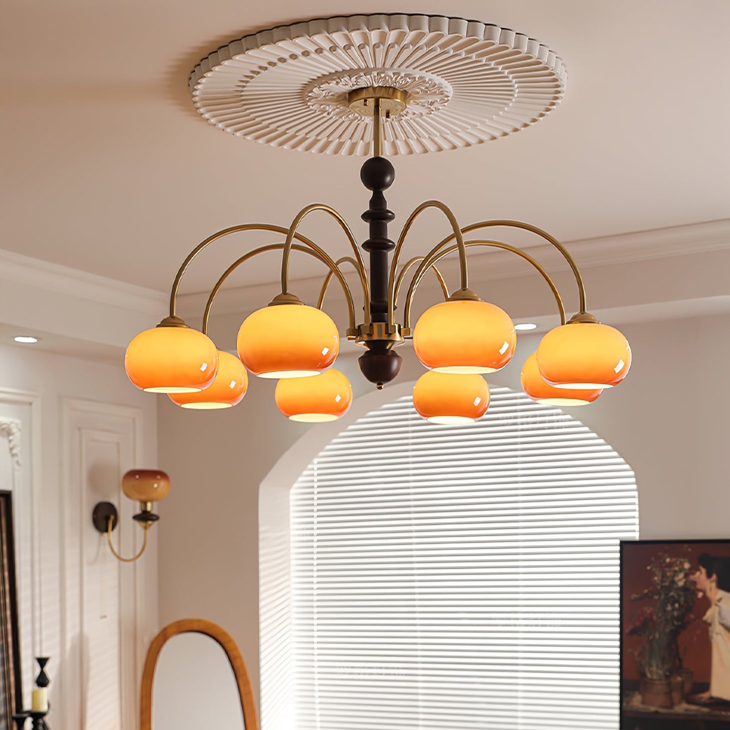 Ripe Persimmon Chandelier - YIOSI