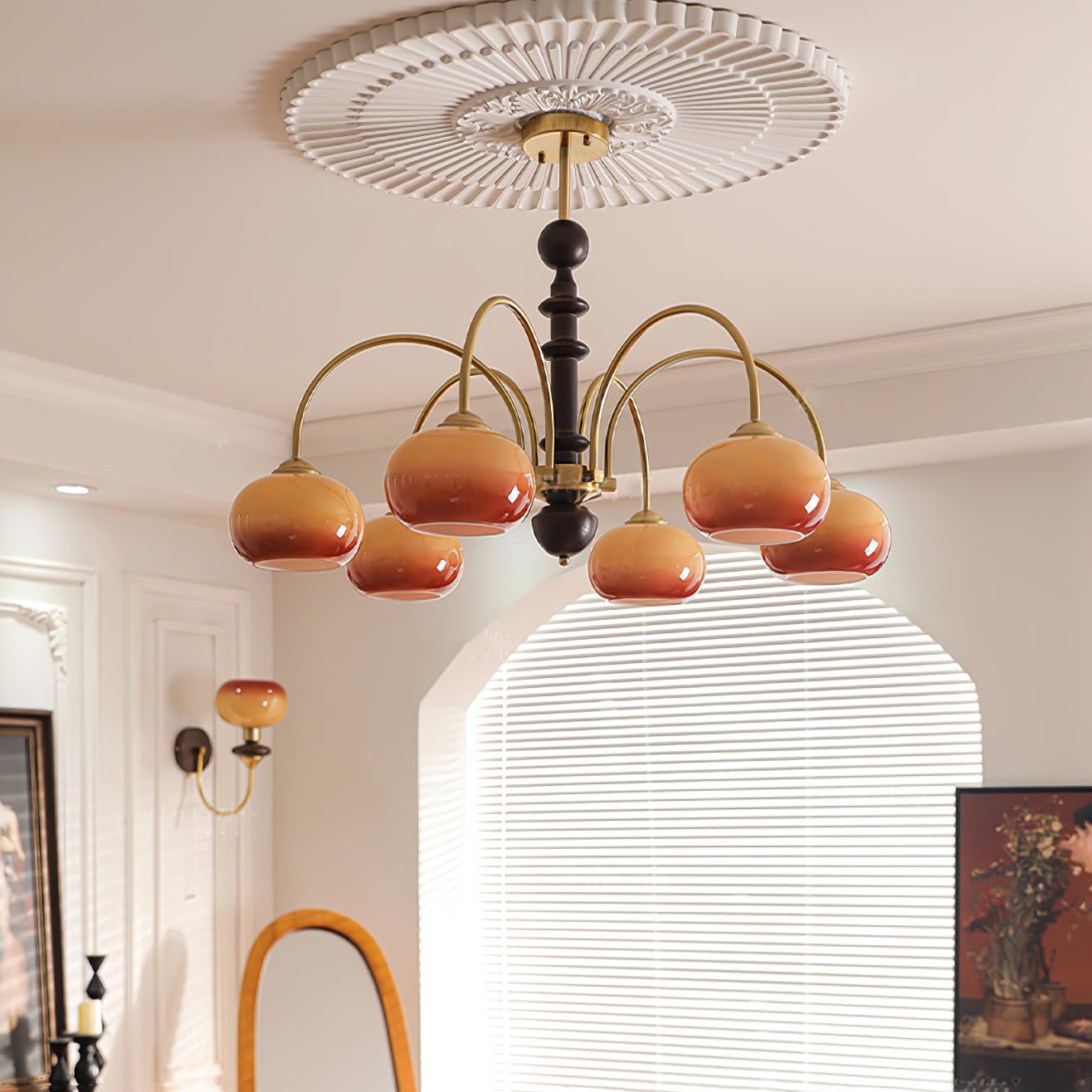 Ripe Persimmon Chandelier - YIOSI