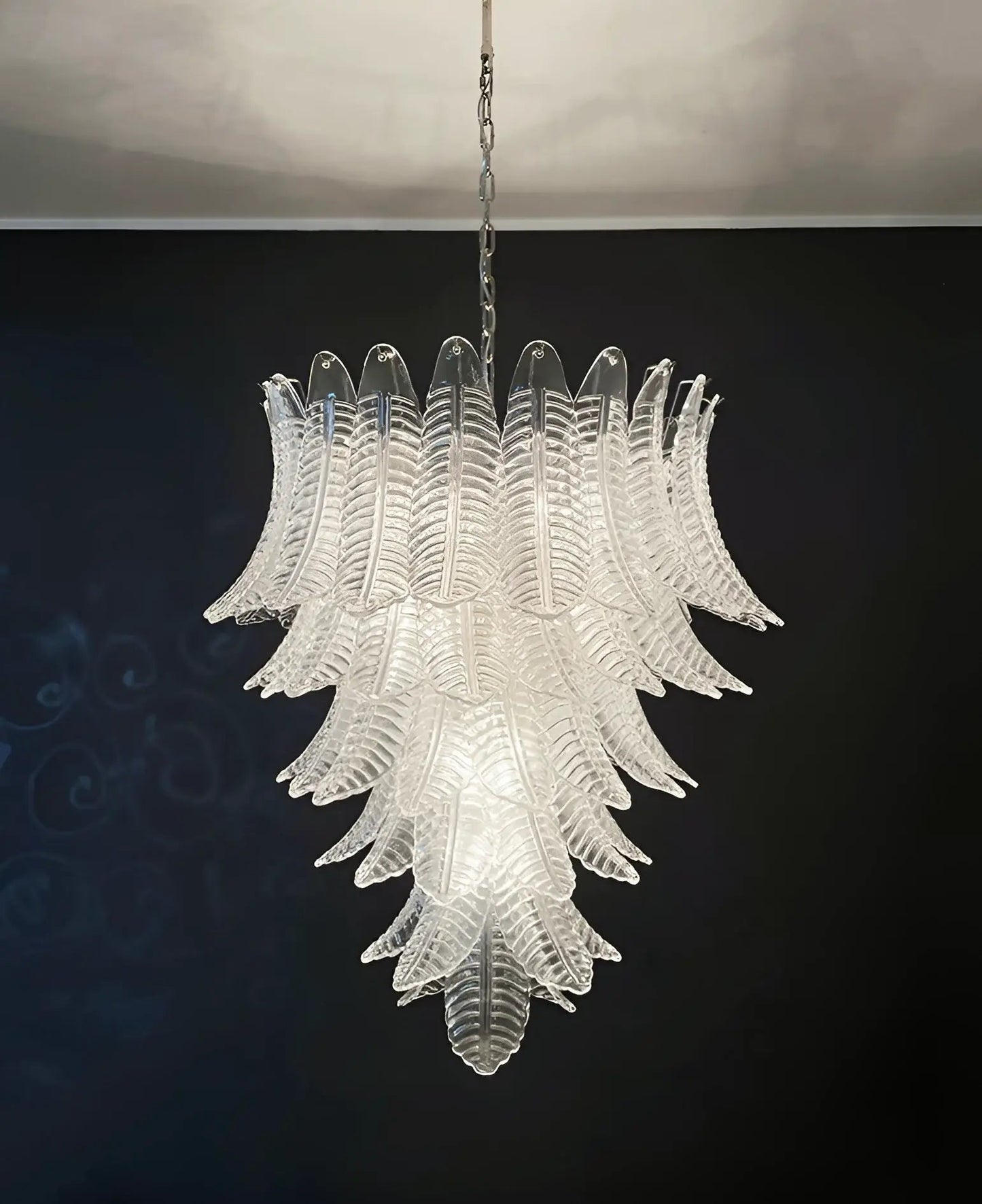 Rosalind Murano Clear Glass Chandelier - YIOSI