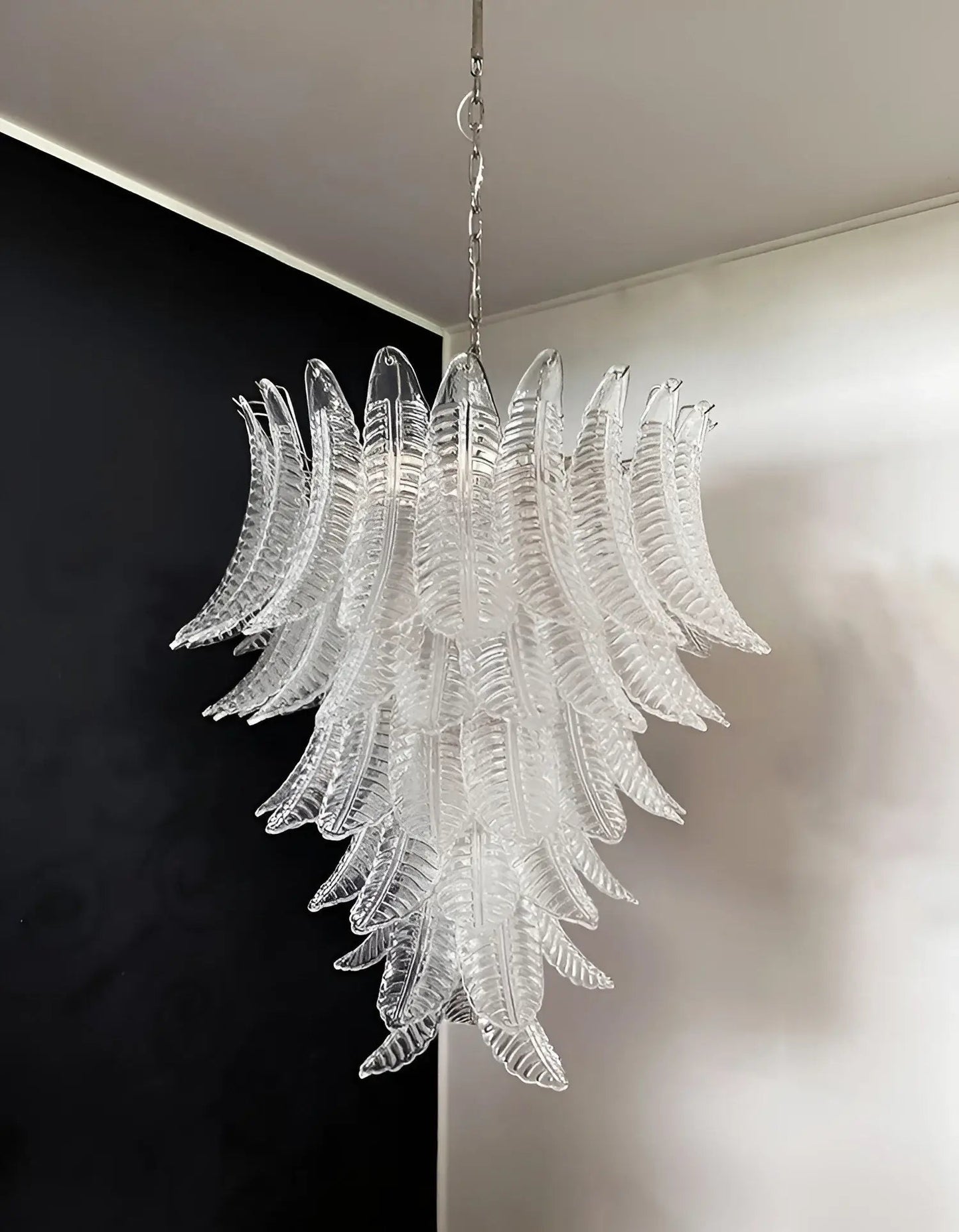 Rosalind Murano Clear Glass Chandelier - YIOSI