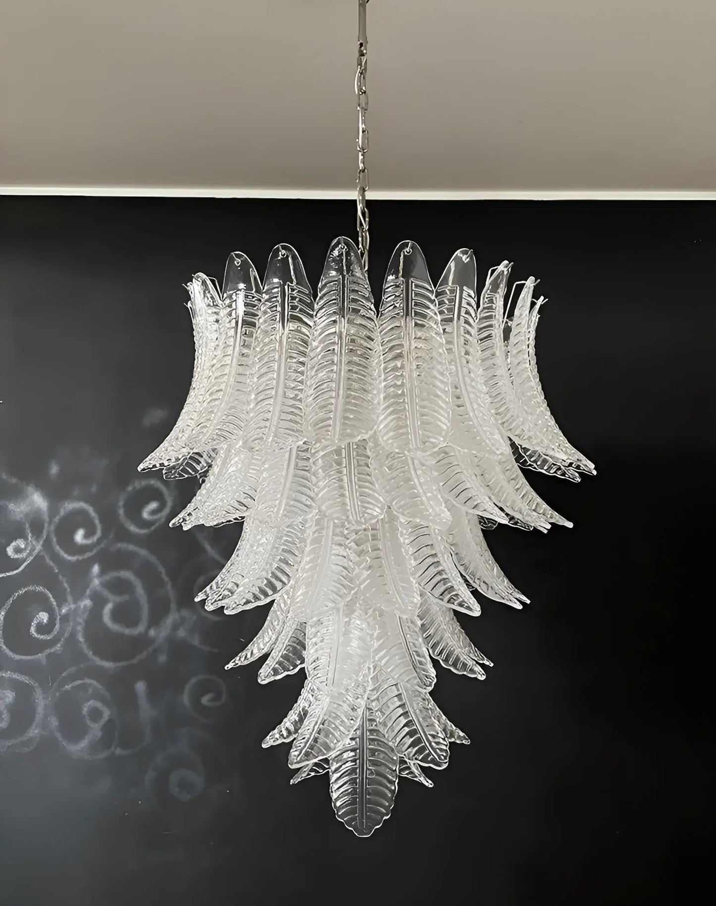 Rosalind Murano Clear Glass Chandelier - YIOSI