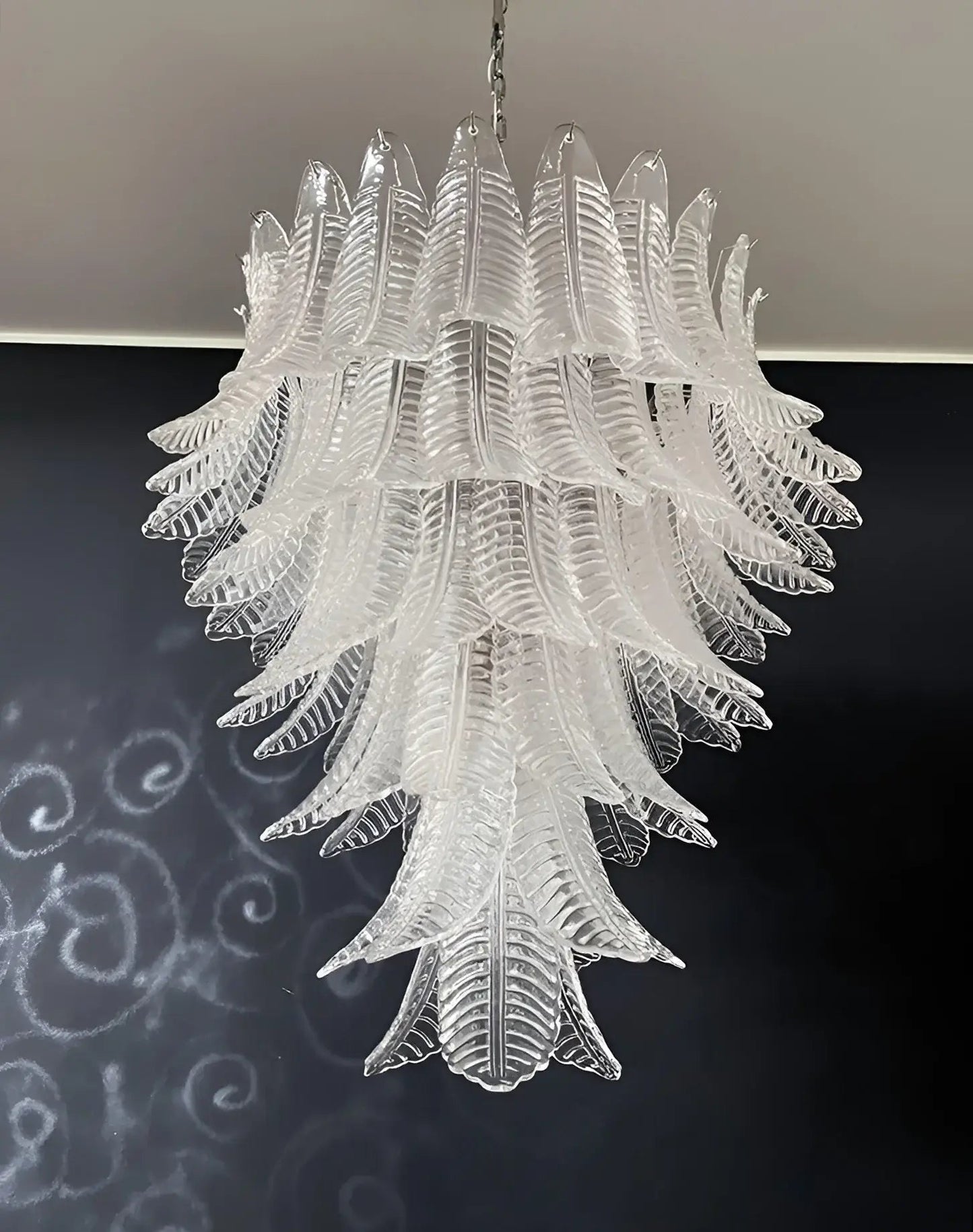 Rosalind Murano Clear Glass Chandelier - YIOSI