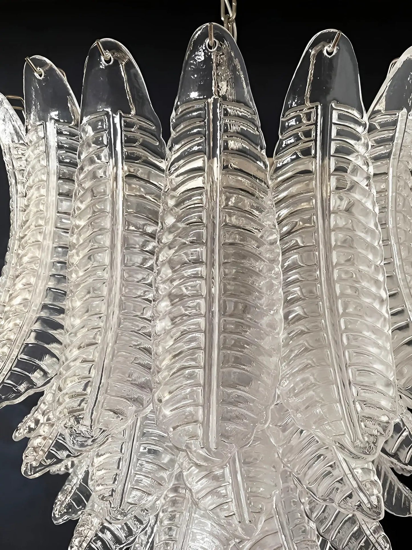 Rosalind Murano Clear Glass Chandelier - YIOSI