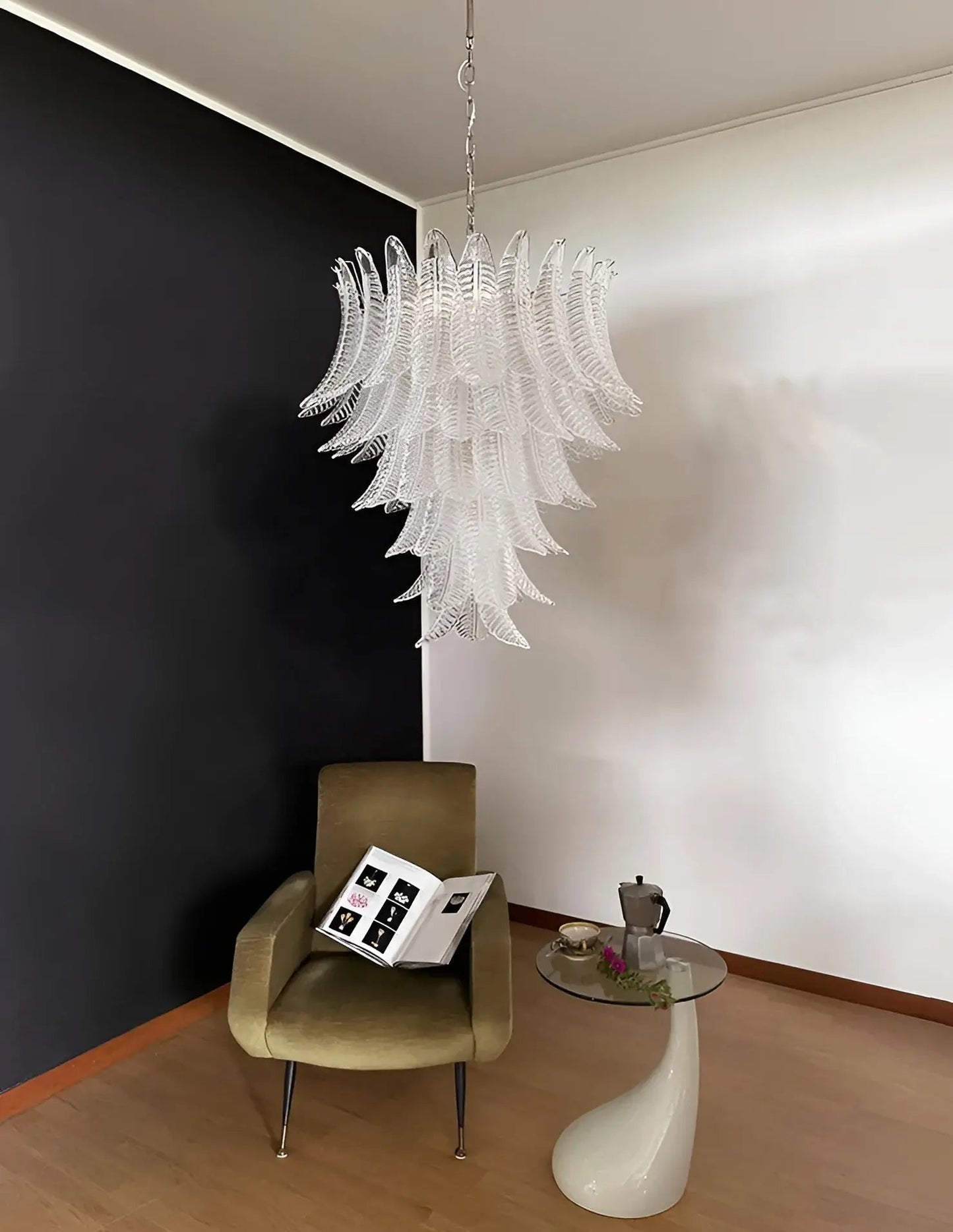 Rosalind Murano Clear Glass Chandelier - YIOSI
