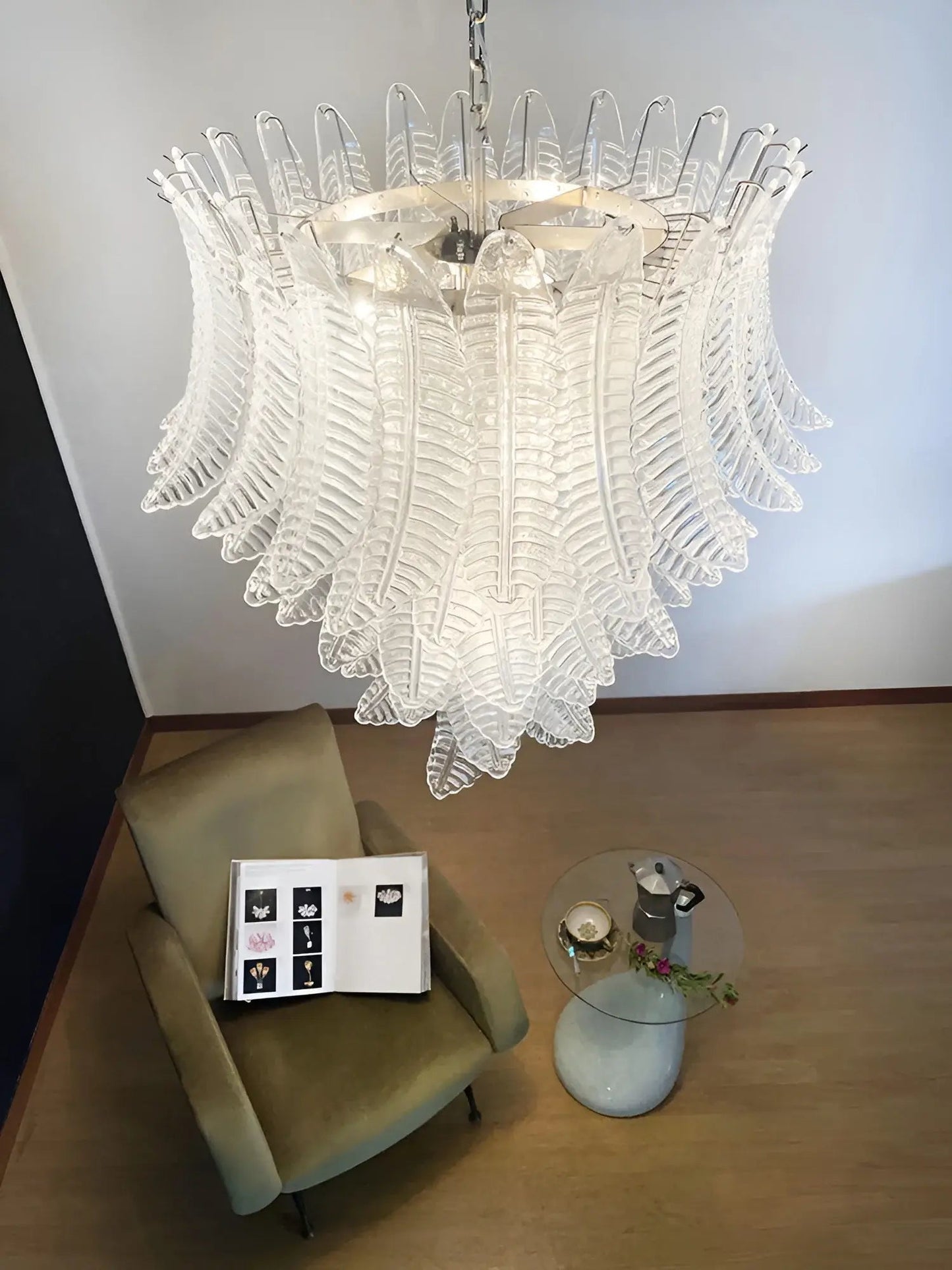 Rosalind Murano Clear Glass Chandelier - YIOSI