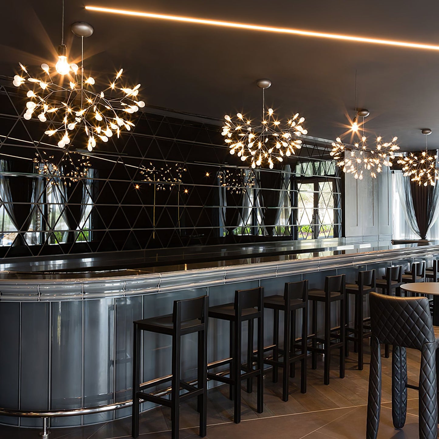 Rose Gold Firefly LED Chandelier - YIOSI