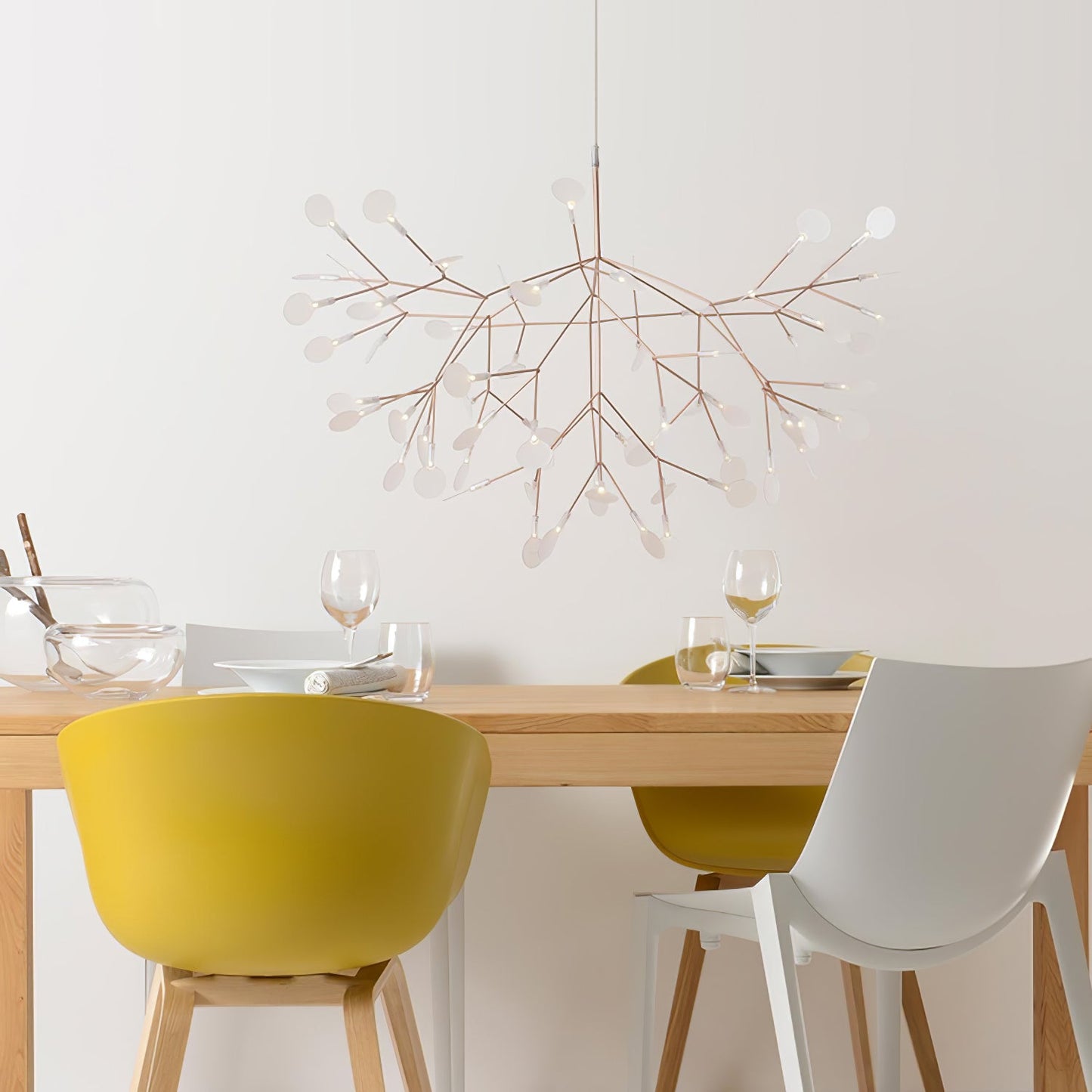 Rose Gold Firefly LED Chandelier - YIOSI