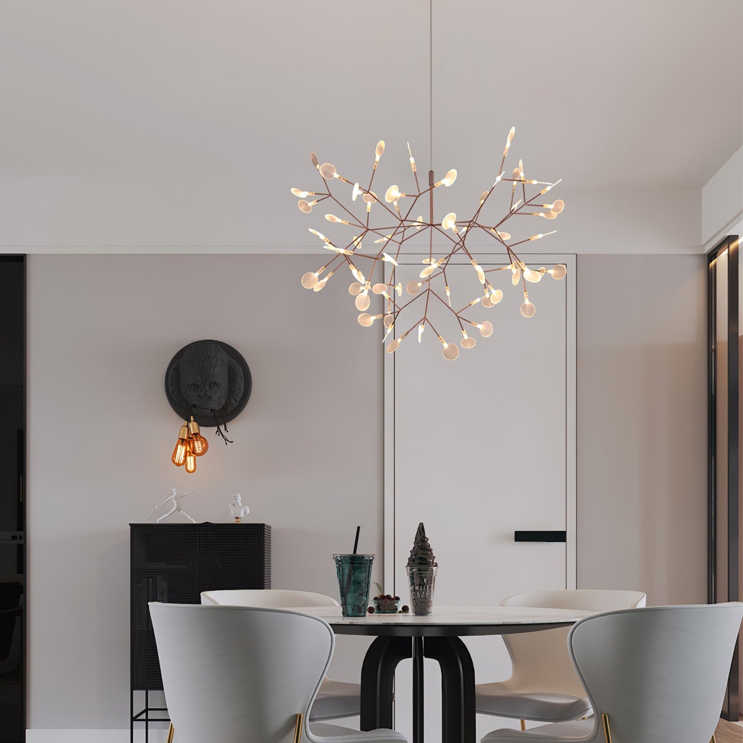 Rose Gold Firefly LED Chandelier - YIOSI