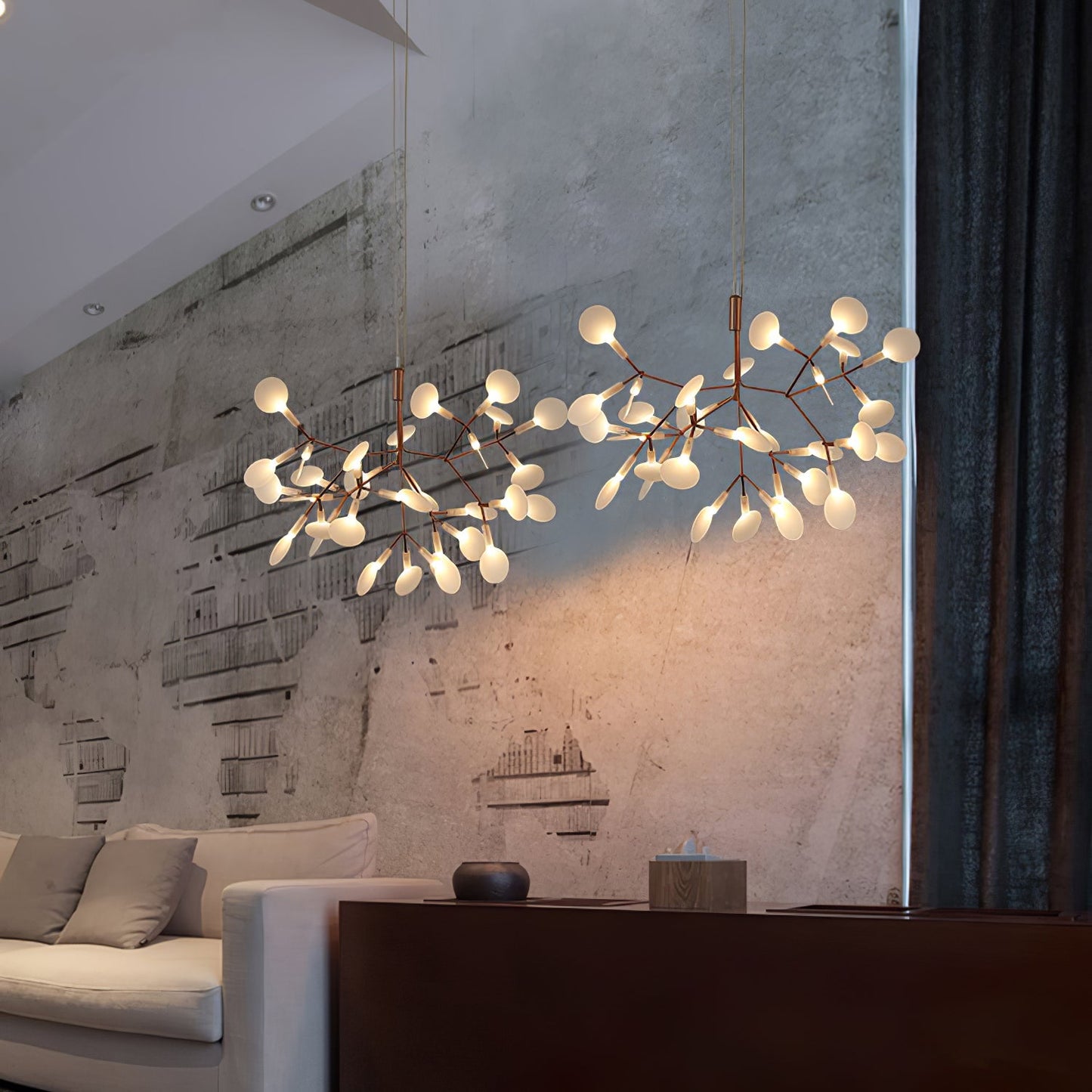Rose Gold Firefly LED Chandelier - YIOSI