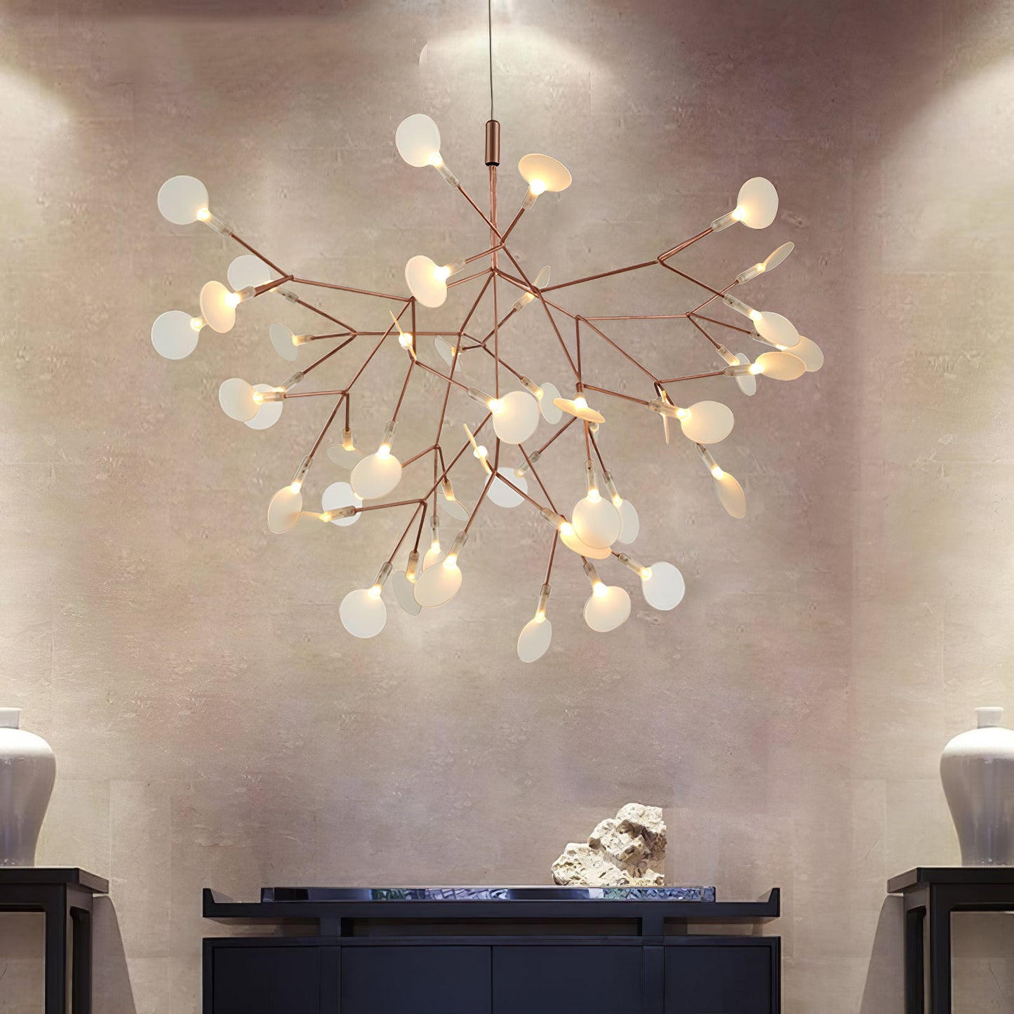 Rose Gold Firefly LED Chandelier - YIOSI