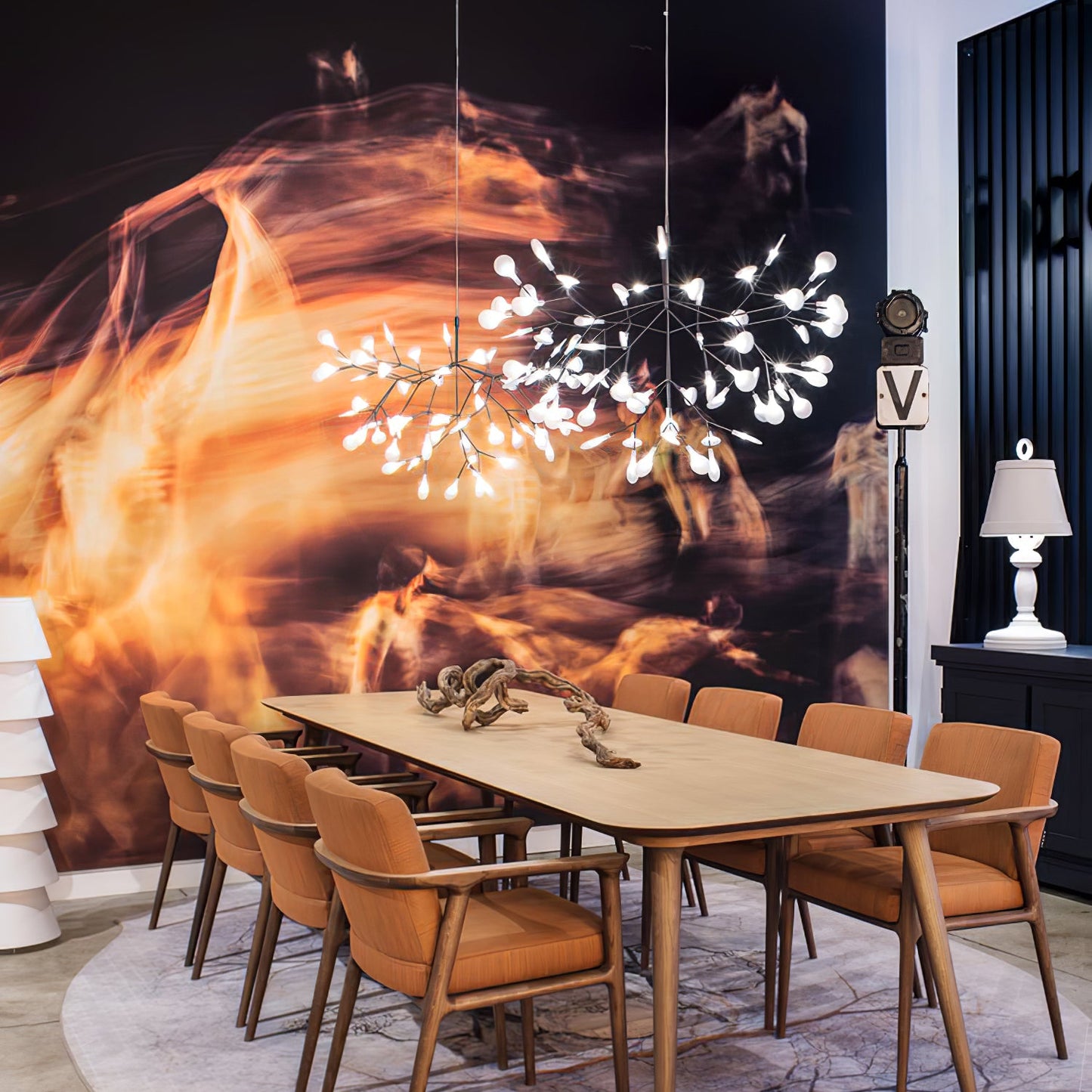 Rose Gold Firefly LED Chandelier - YIOSI