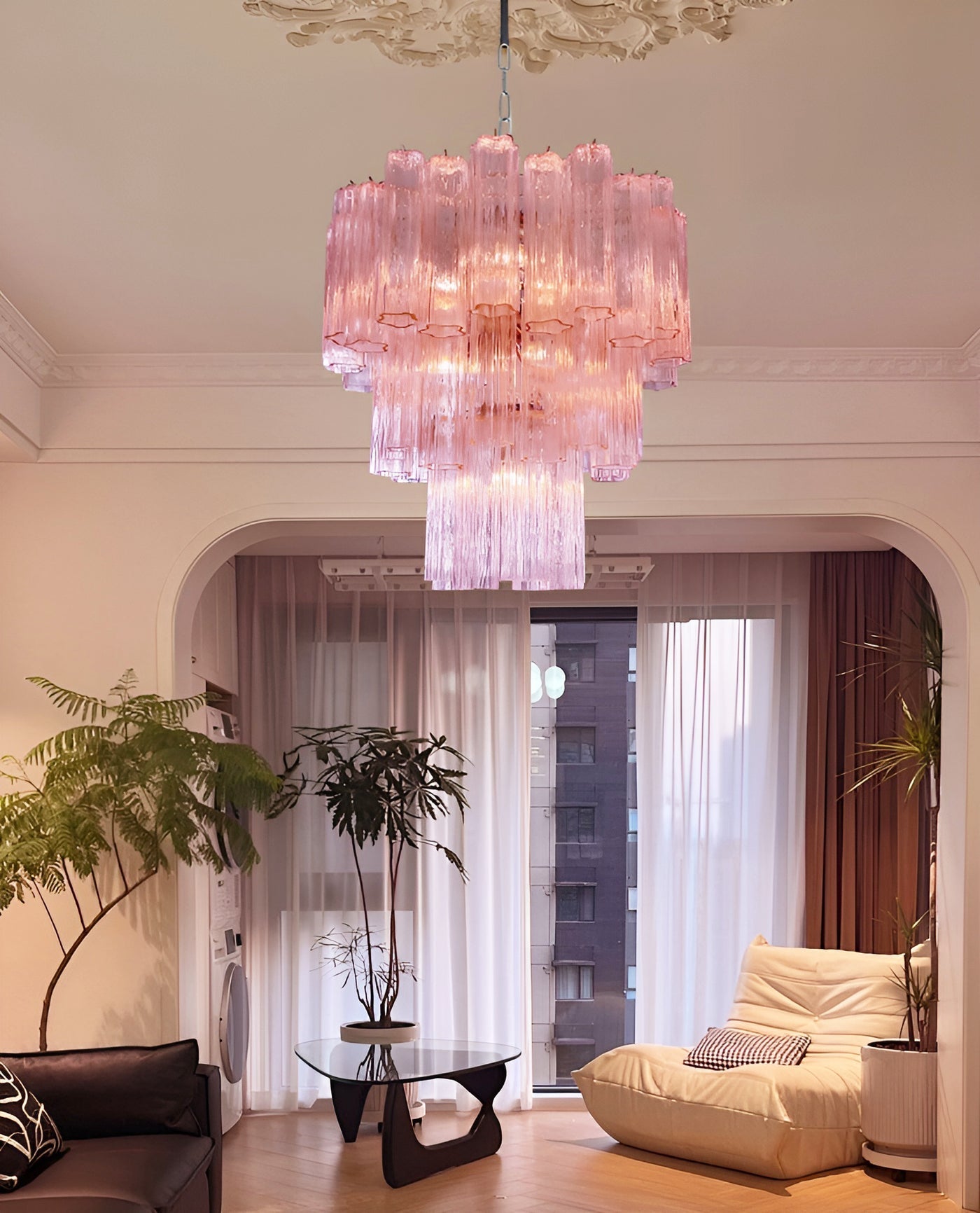 Rose Murano Glass Chandelier - YIOSI
