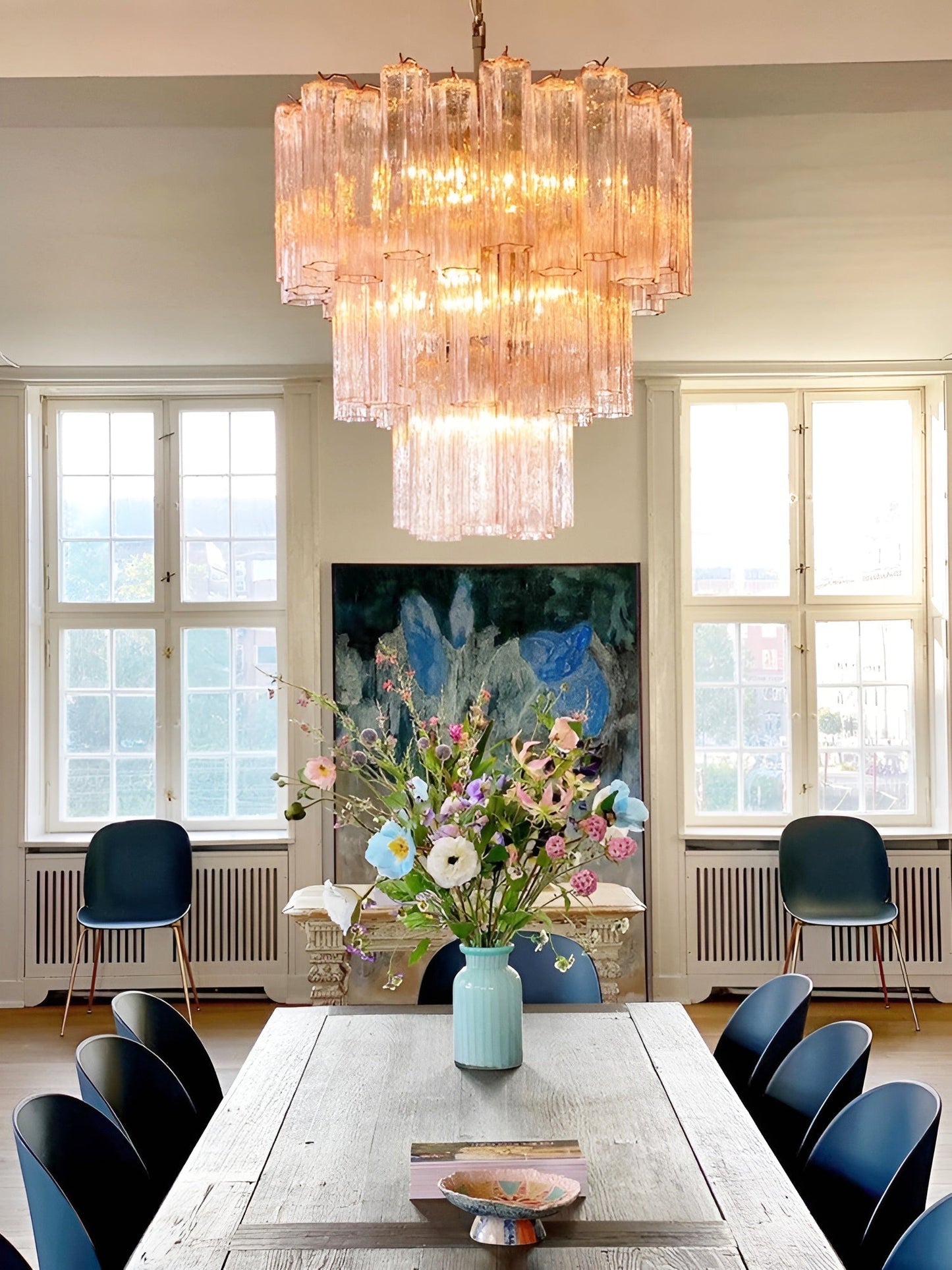 Rose Murano Glass Chandelier - YIOSI