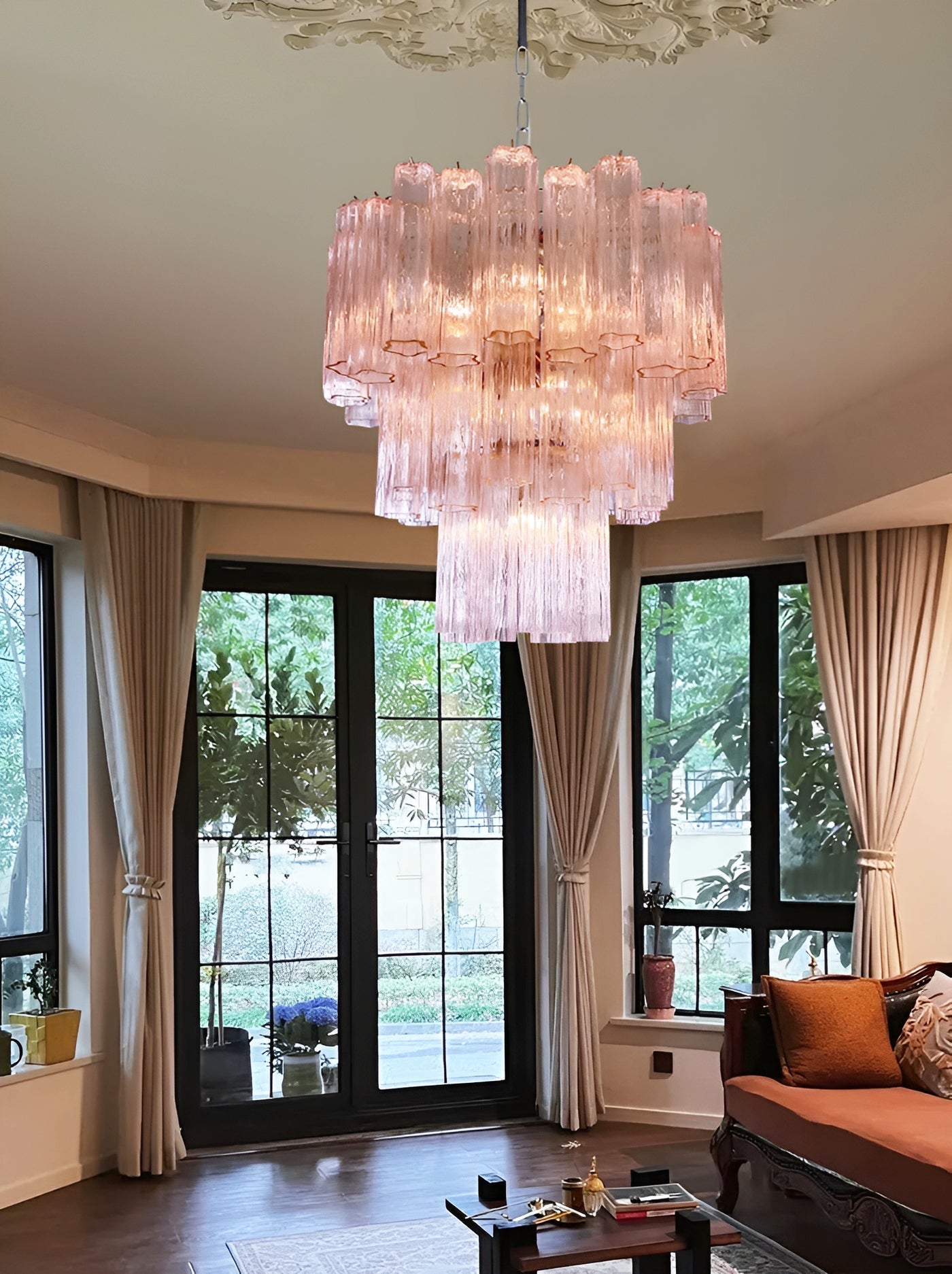 Rose Murano Glass Chandelier - YIOSI