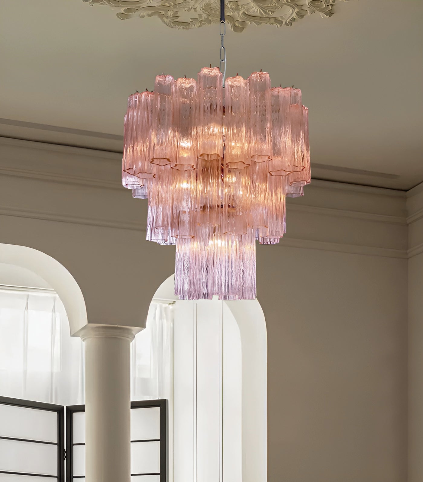 Rose Murano Glass Chandelier - YIOSI