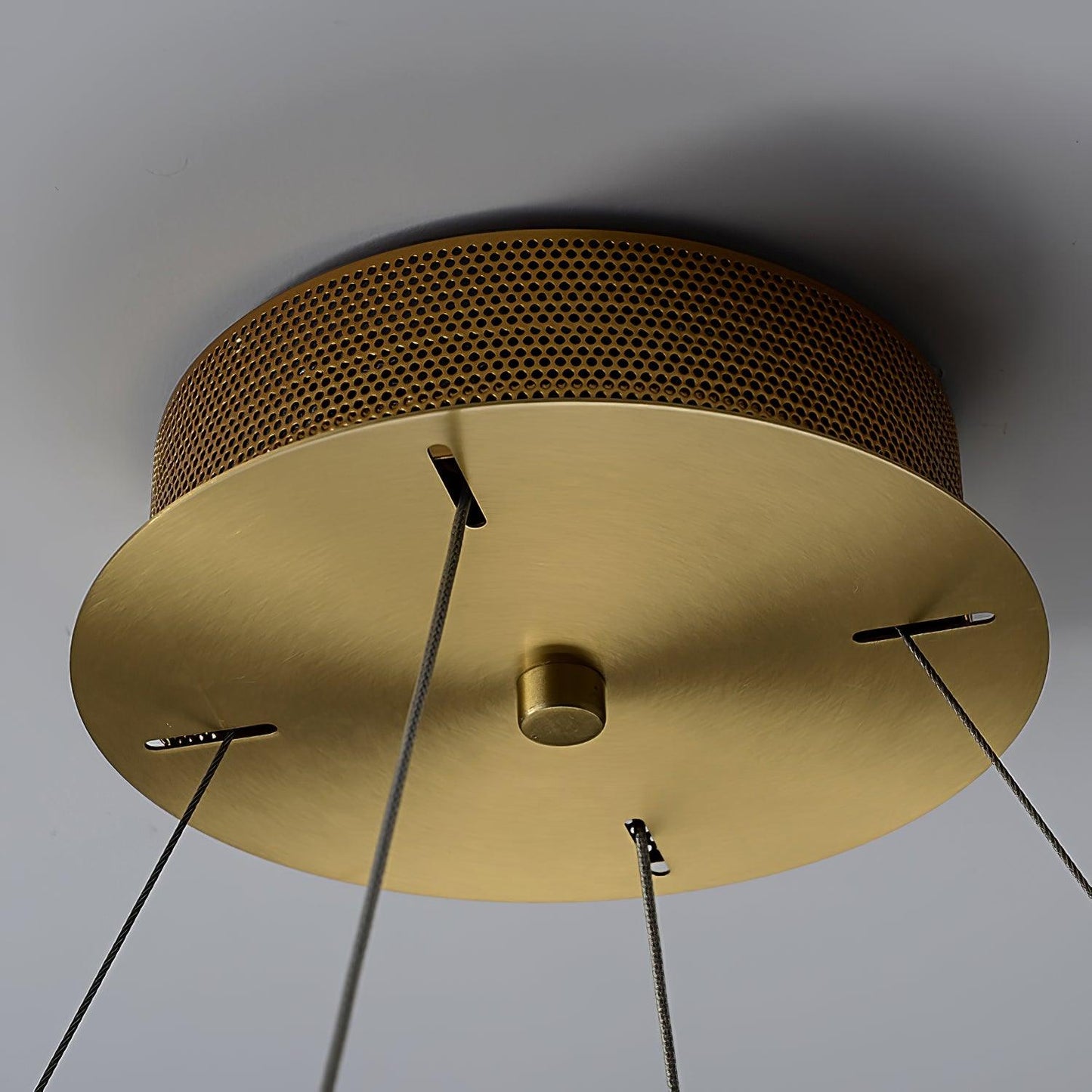 Vakkerlight Round Halo Crystal Chandelier with Copper Finish