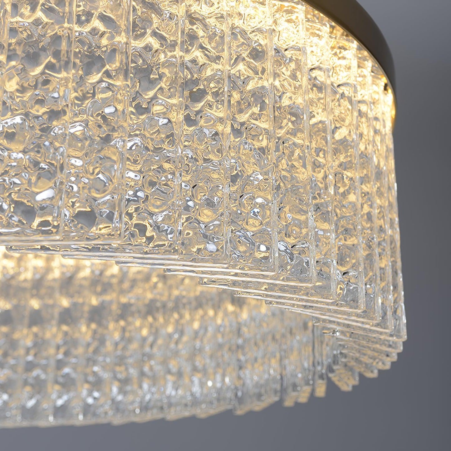 Vakkerlight Round Halo Crystal Chandelier with Copper Finish