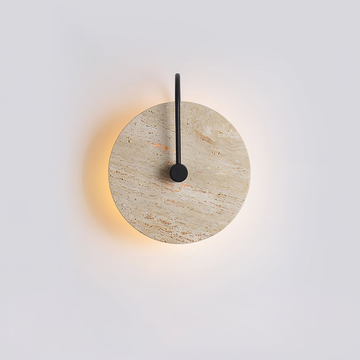 Round Travertine Wall Lamp - YIOSI