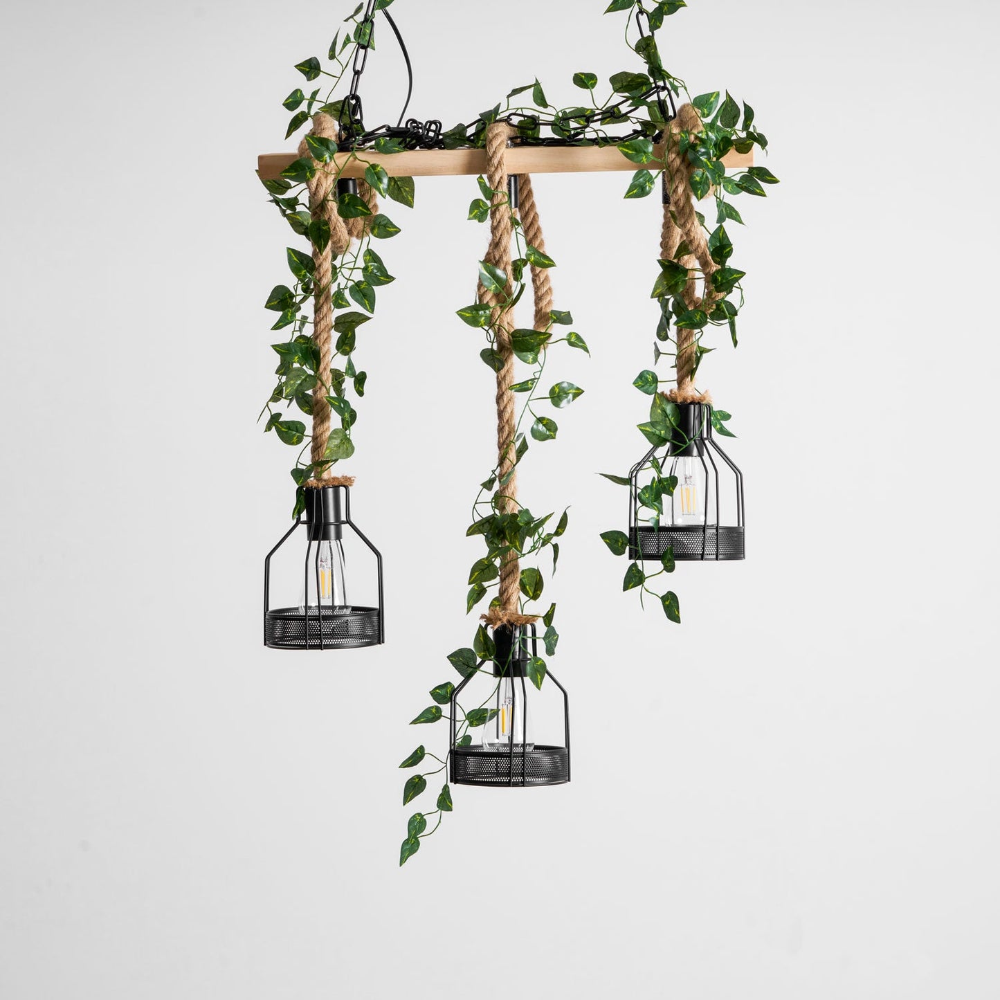 Rustic Wooden Chandelier - YIOSI