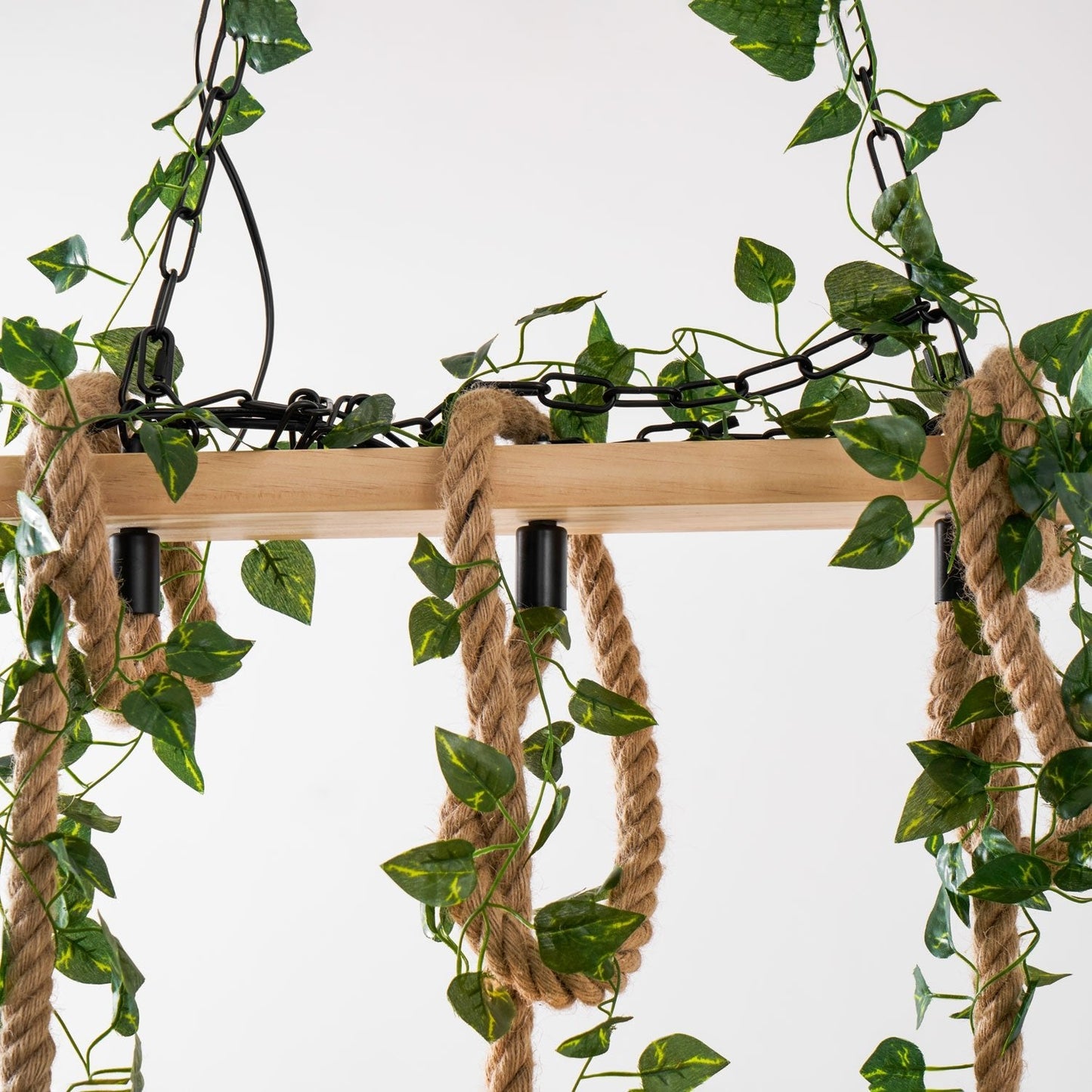 Rustic Wooden Chandelier - YIOSI