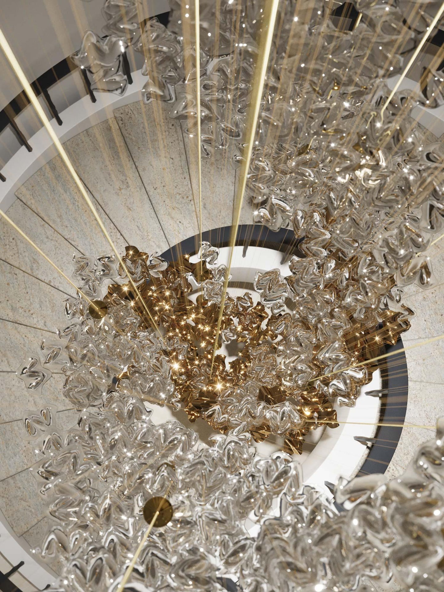 Sand Sea Art Glass Pendants - YIOSI