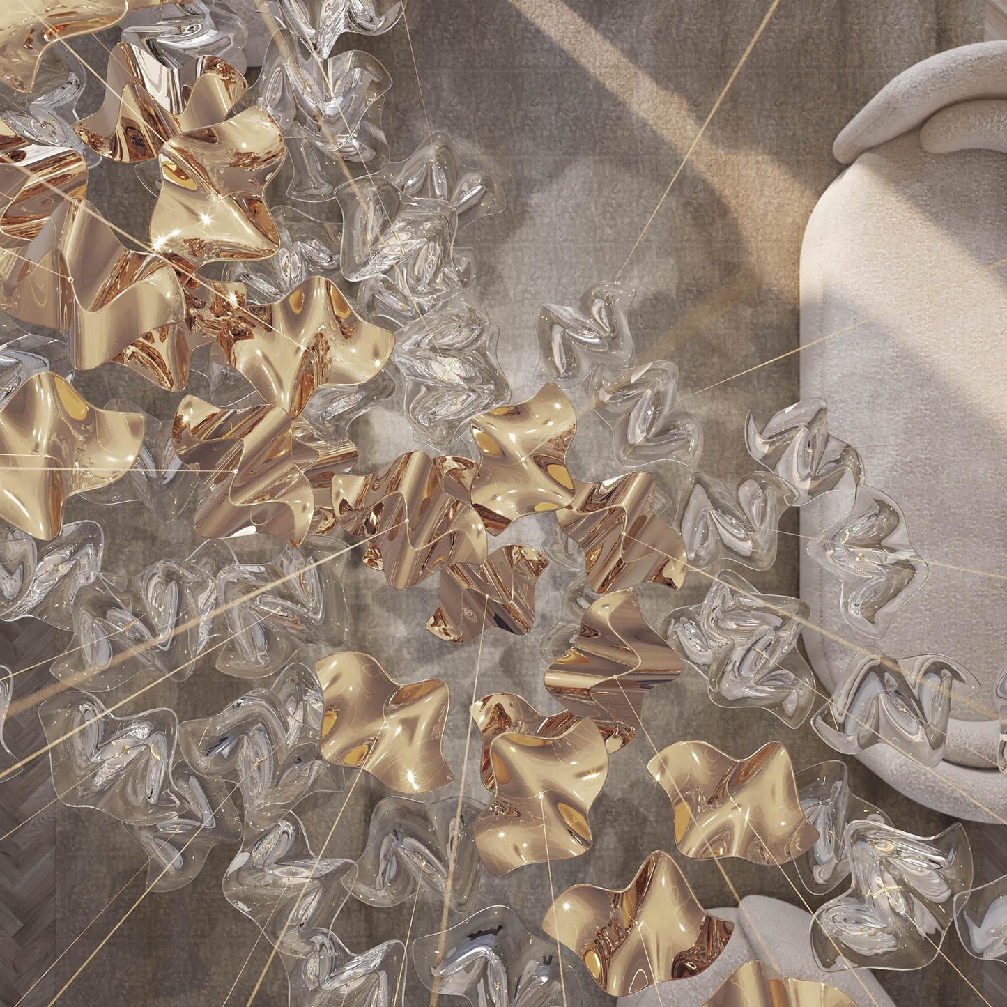 Tidal Stair Chandelier - YIOSI