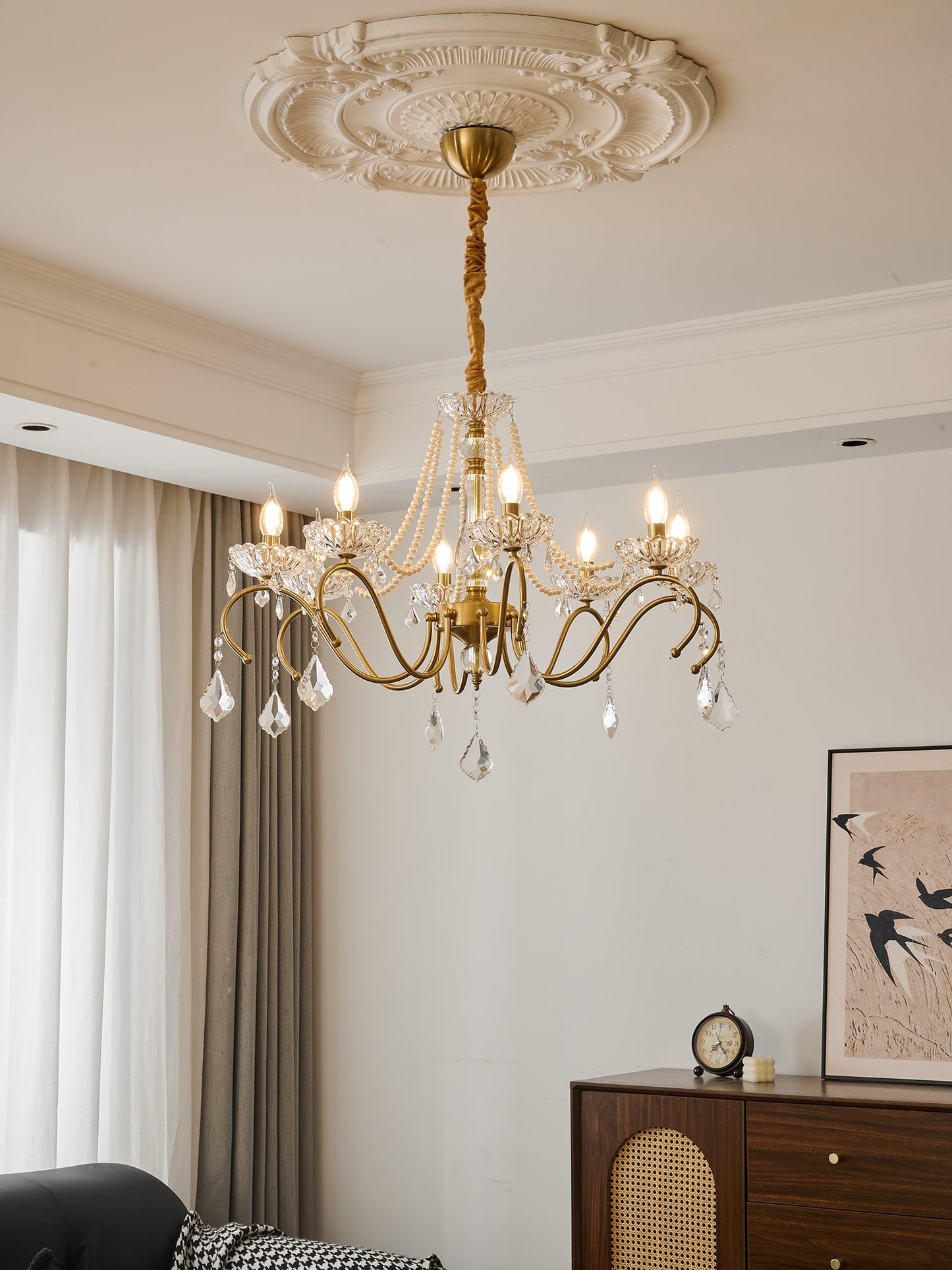 Sapphire Crystal Chandelier - YIOSI