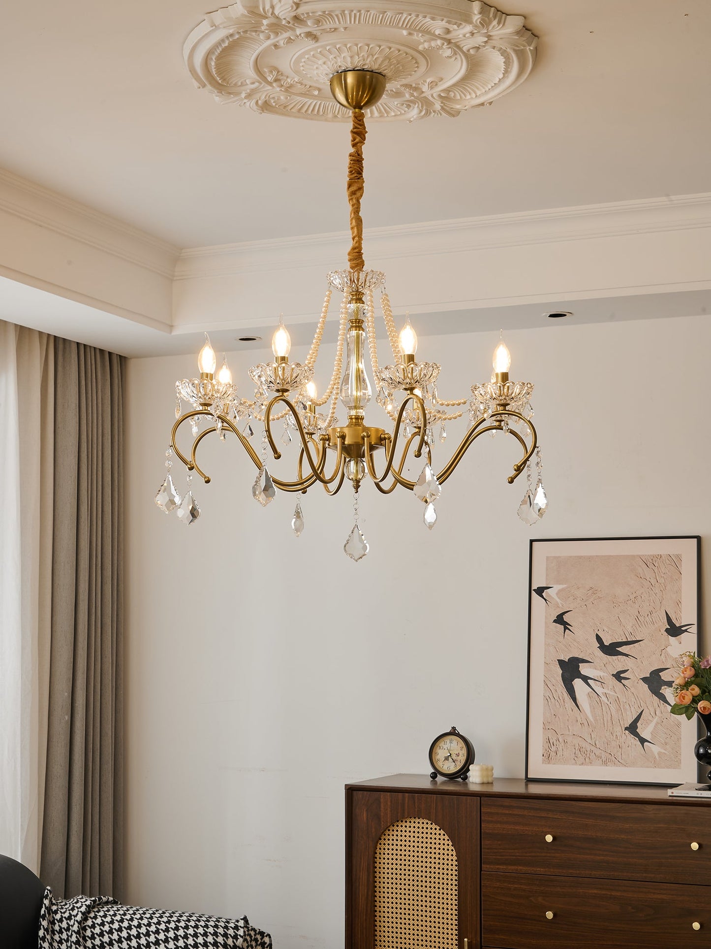 Sapphire Crystal Chandelier - YIOSI