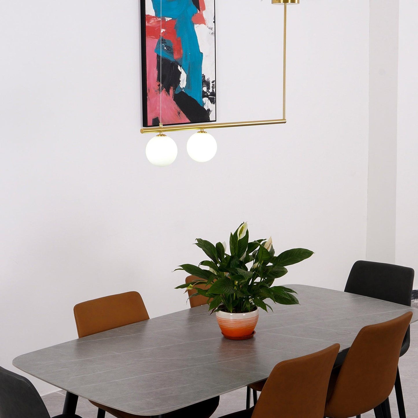 Vakkerlight Satellite Geometric Modern Ceiling Pendant Light – Gold/Black/Brass