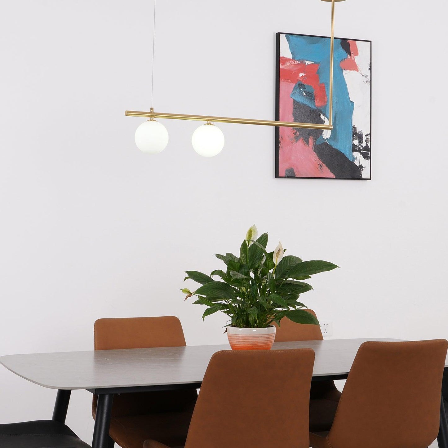 Vakkerlight Satellite Geometric Modern Ceiling Pendant Light – Gold/Black/Brass