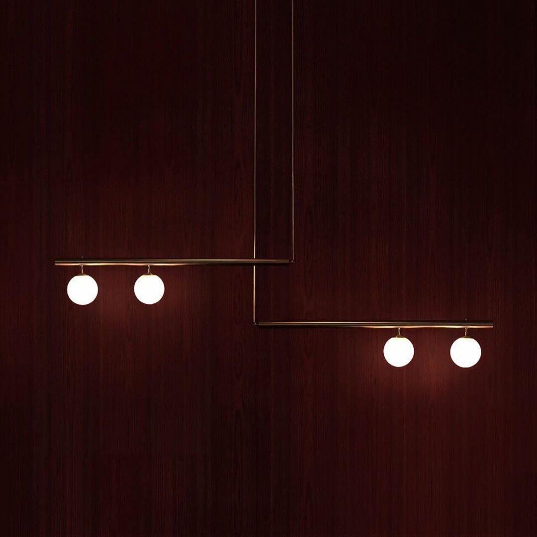 Vakkerlight Satellite Geometric Modern Ceiling Pendant Light – Gold/Black/Brass