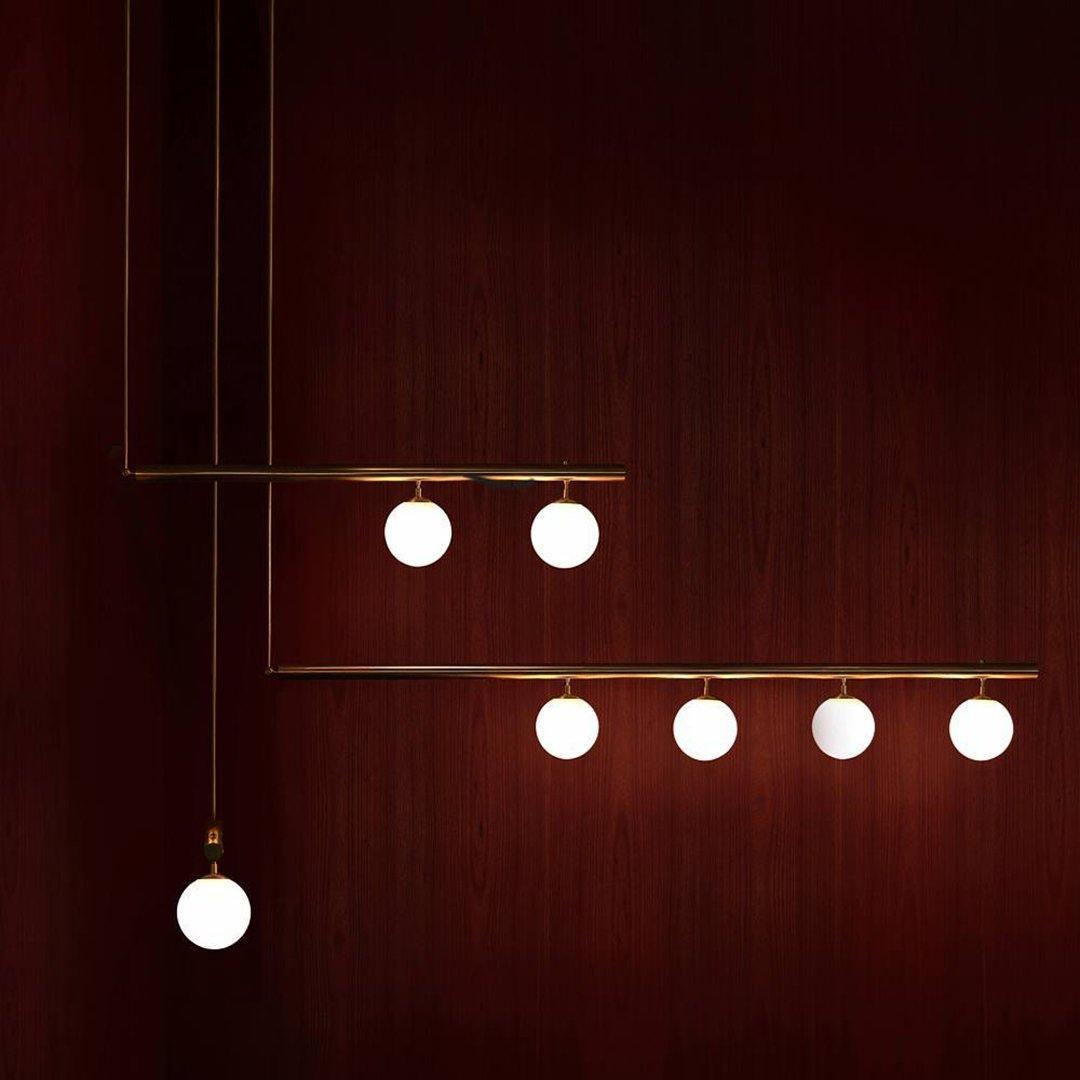 Vakkerlight Satellite Geometric Modern Ceiling Pendant Light – Gold/Black/Brass